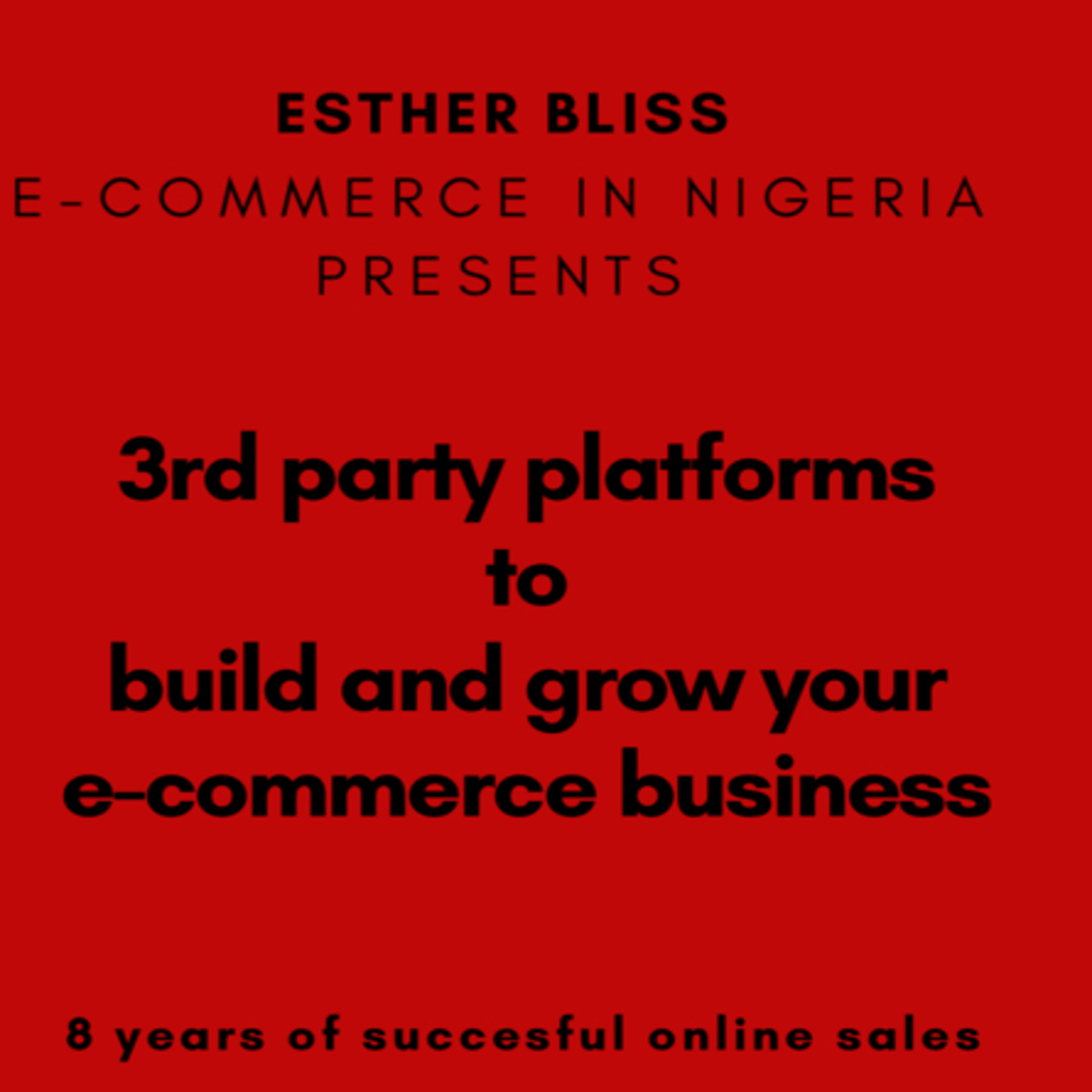 Leveraging on 3rd Party sites to sell your products online