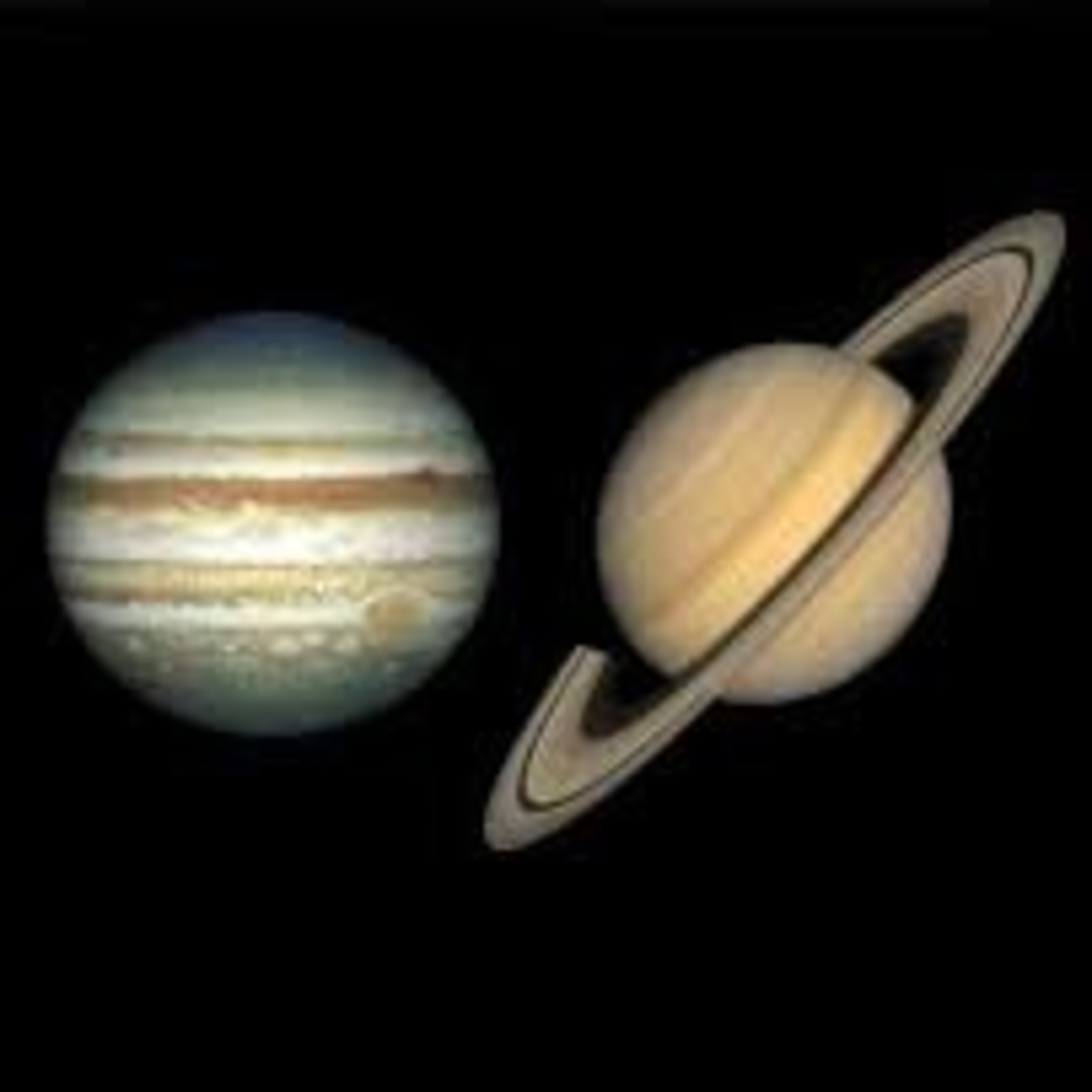 Jupiter, Saturn Come Together in Night Sky.