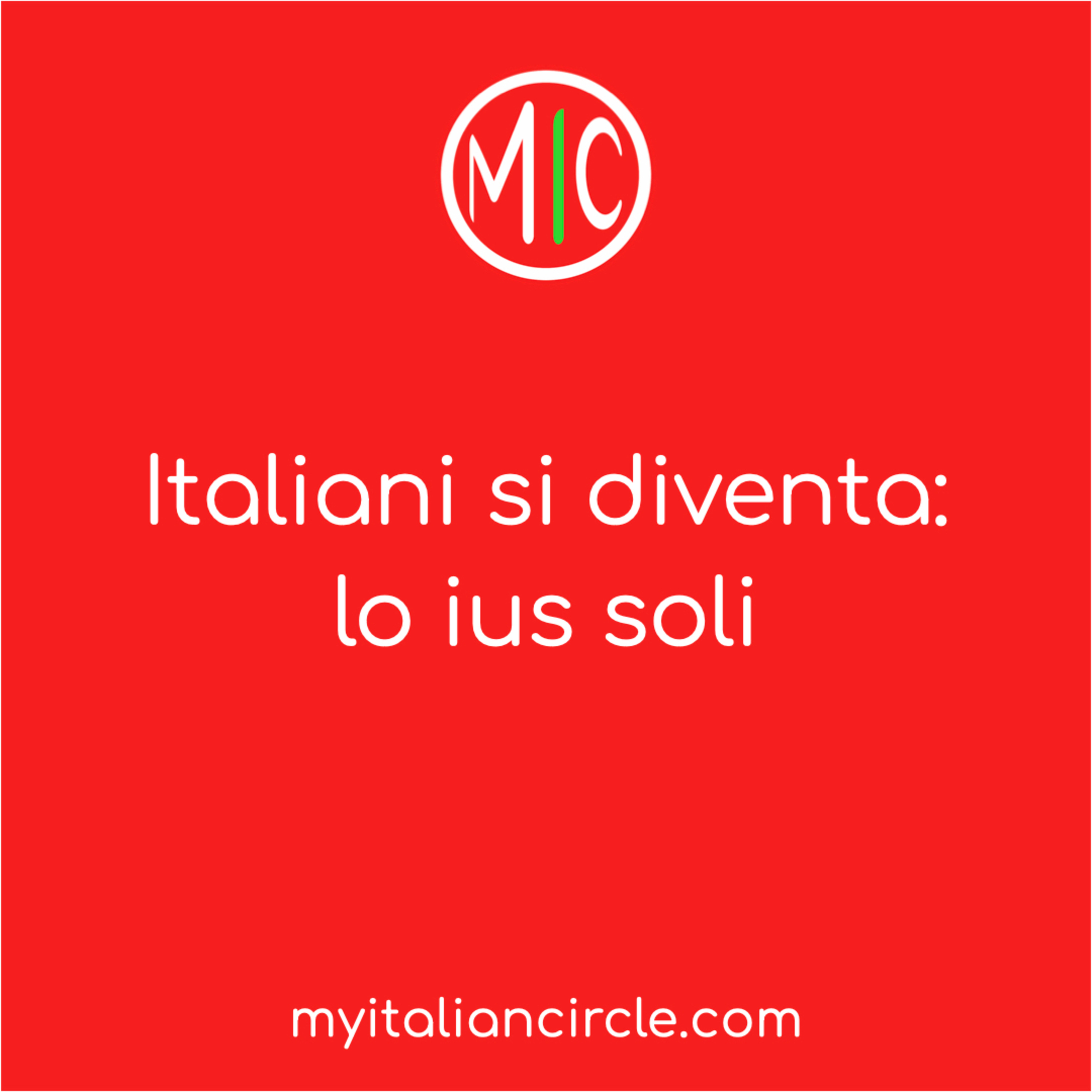 Italiani si diventa - Lo ius soli
