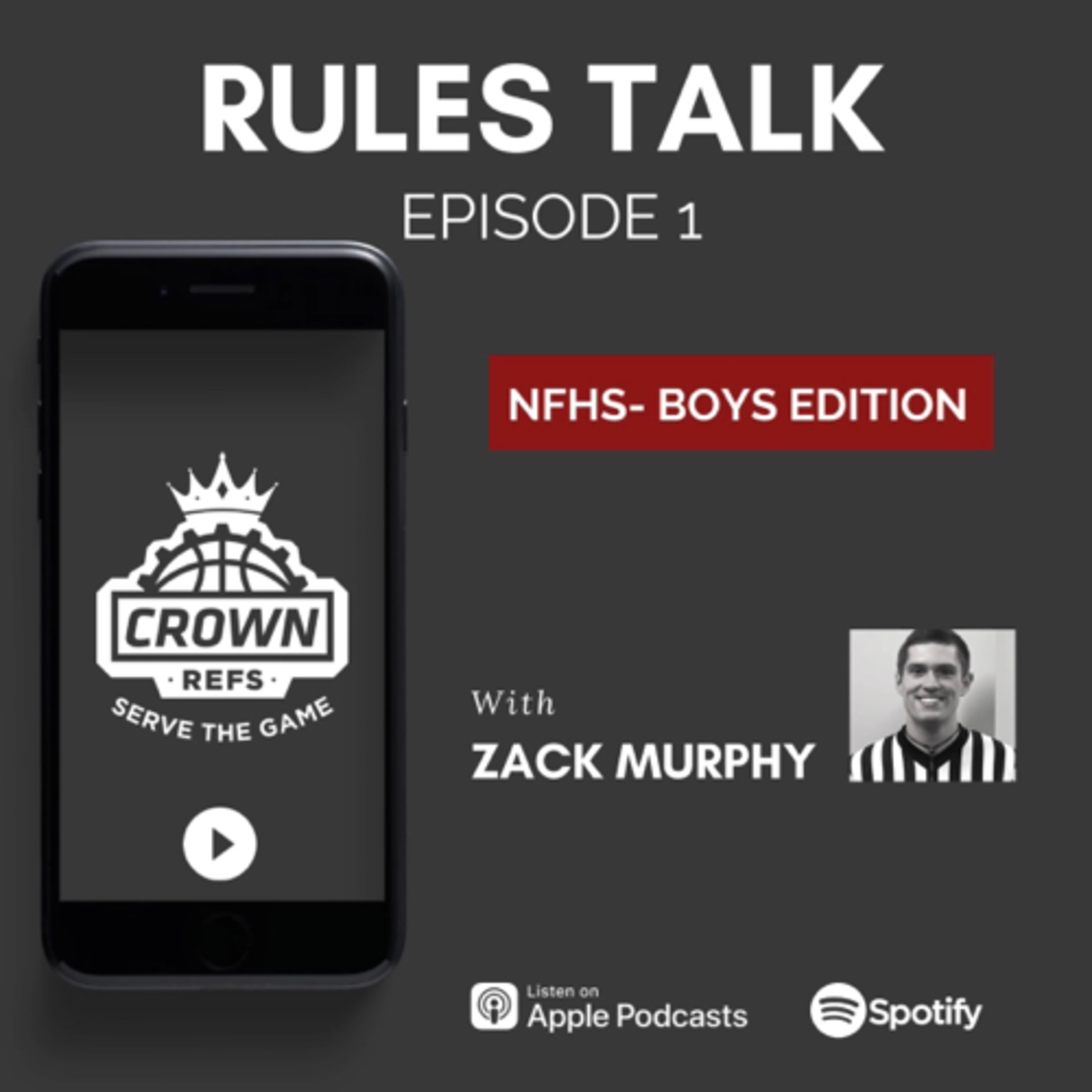 #114 Rules Talk | Episode 1 (pilot) | with Zack Murphy | NFHS Edition episode artwork