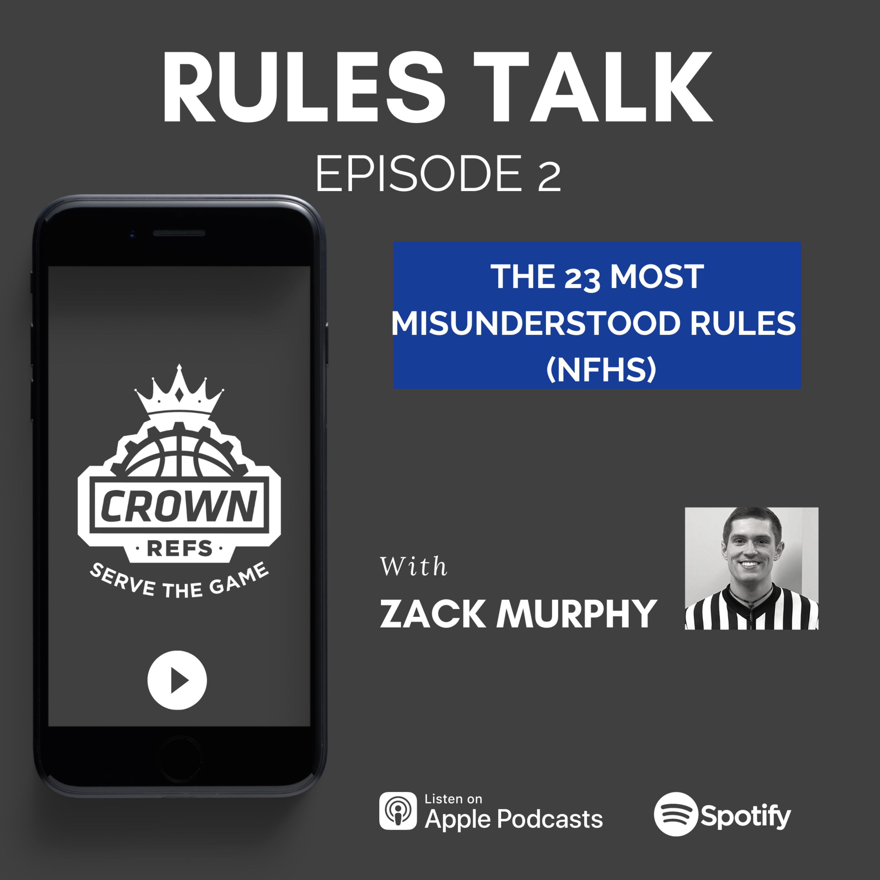 #124 Rules Talk | Episode 2 | 23 Most Misunderstood High School Rules | with Zack Murphy episode artwork