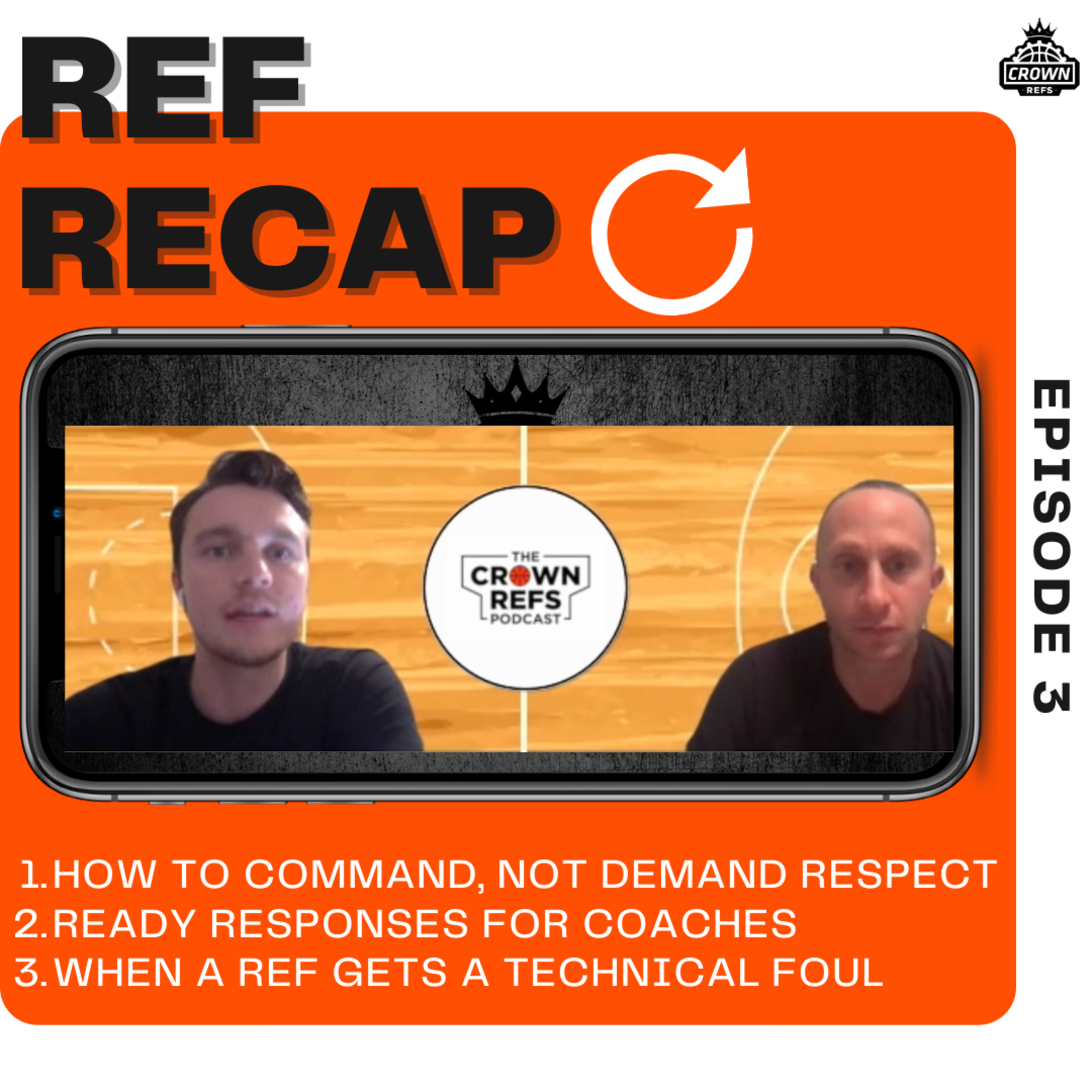 #126 Ref Recap 3 | A post-game discussion of notable plays and situations | CROWNREFSTV episode artwork