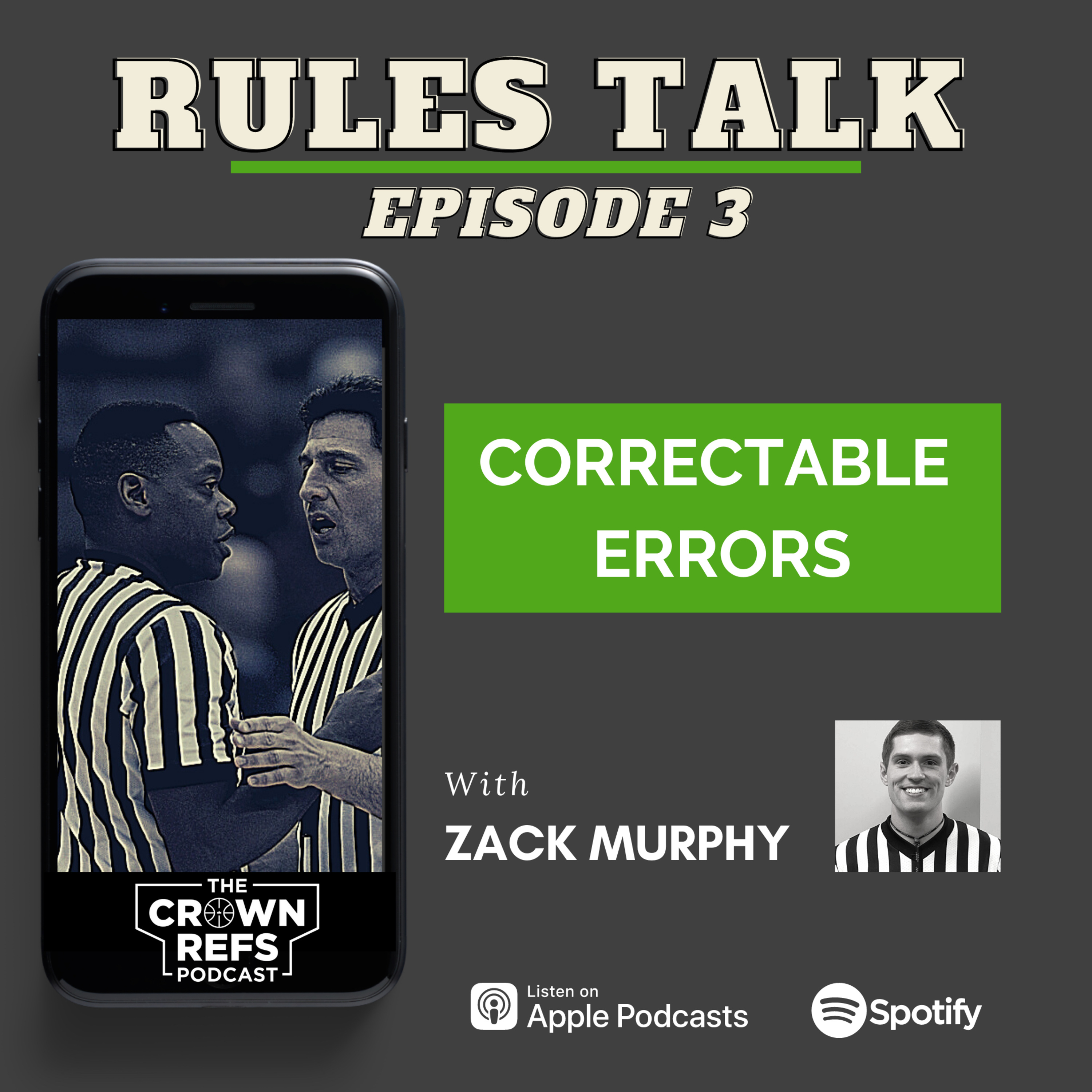 #127 Rules Talk 3 | Correctable Errors | with Zack Murphy episode artwork