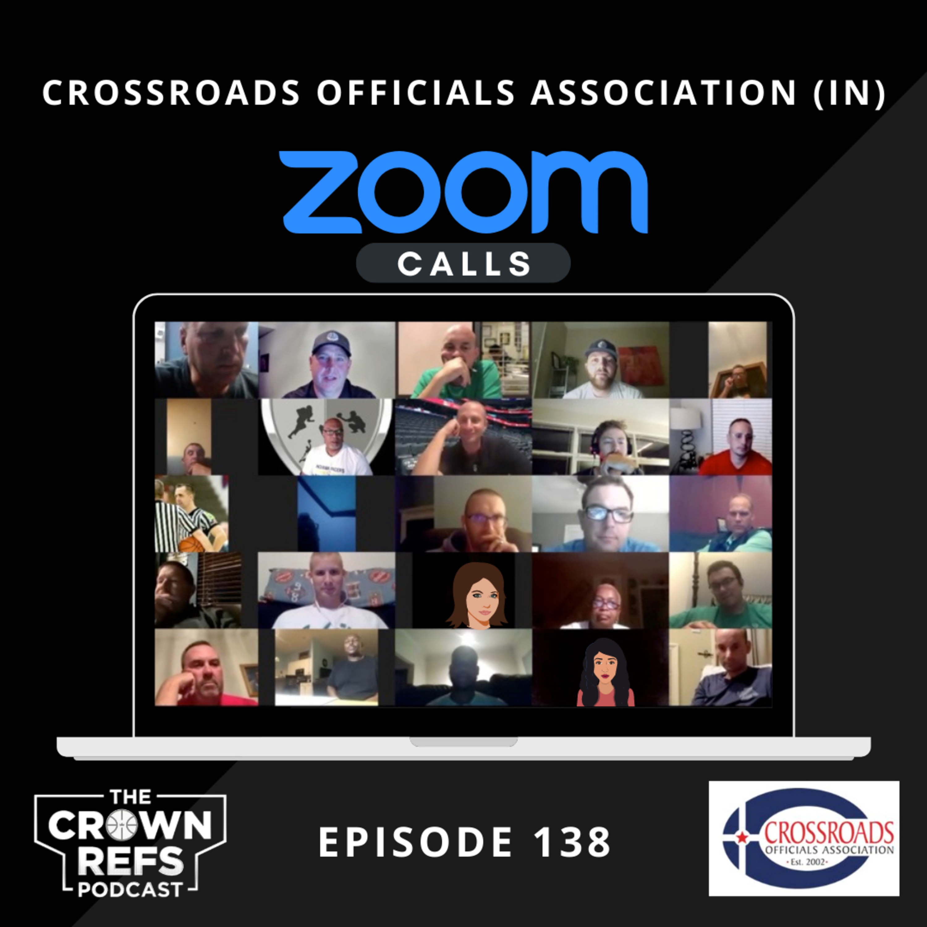 #138 Crossroads Officials Association | Indiana board Zoom call | with Mark Sexton episode artwork