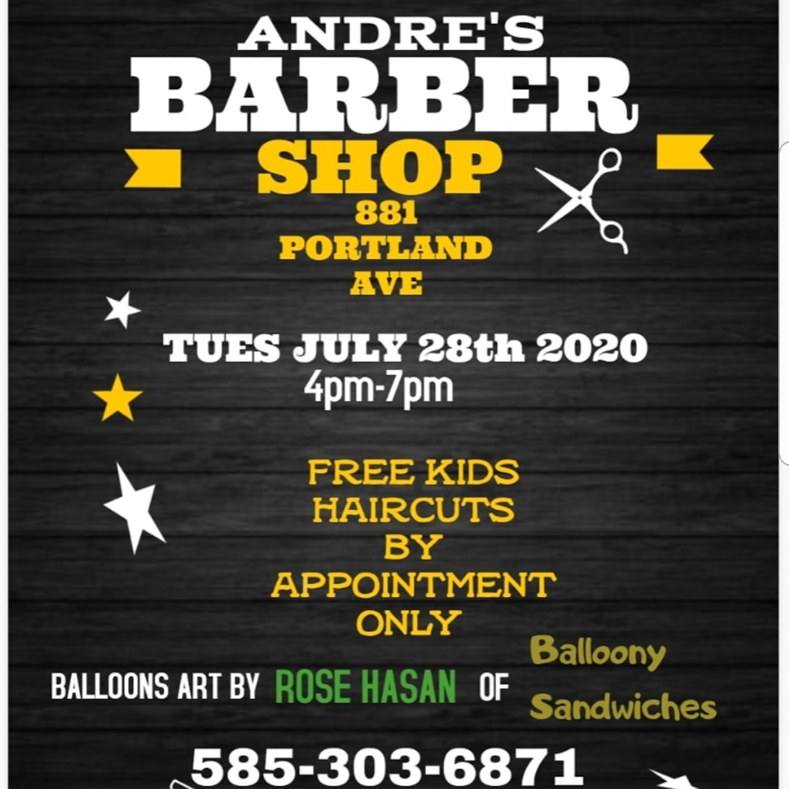 Andre's Barbar Shop Free Hair Cut For Kids Event 072820 episode artwork
