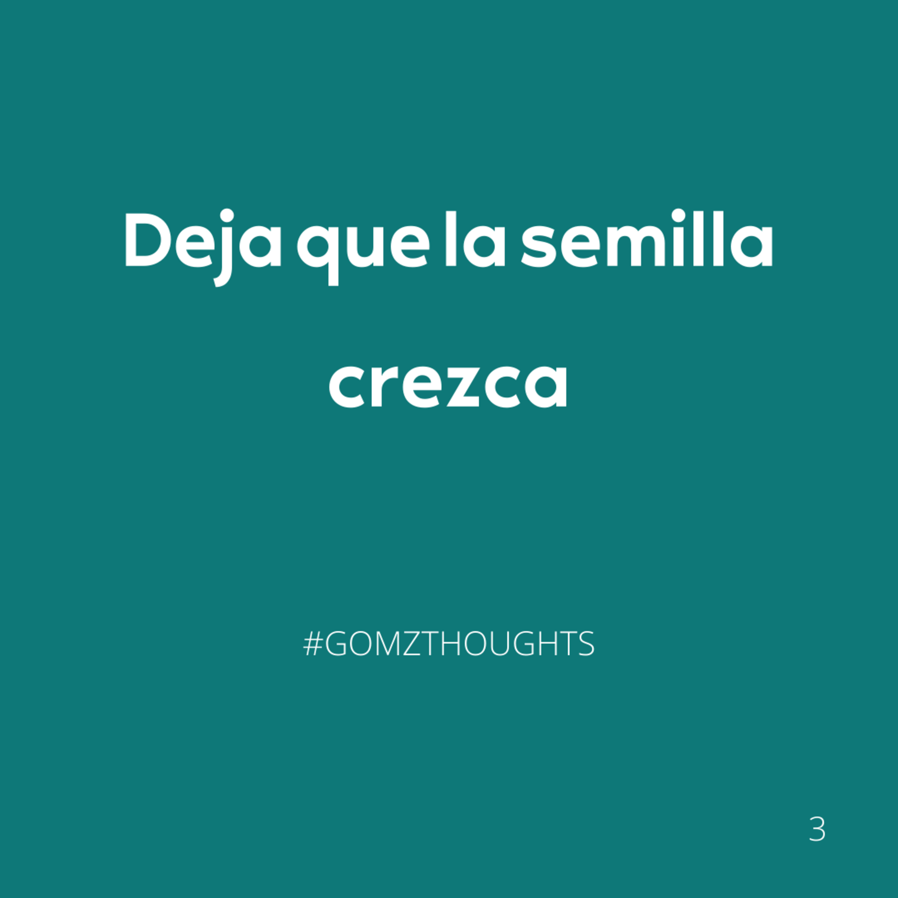 Deja que la semilla crezca  episode artwork