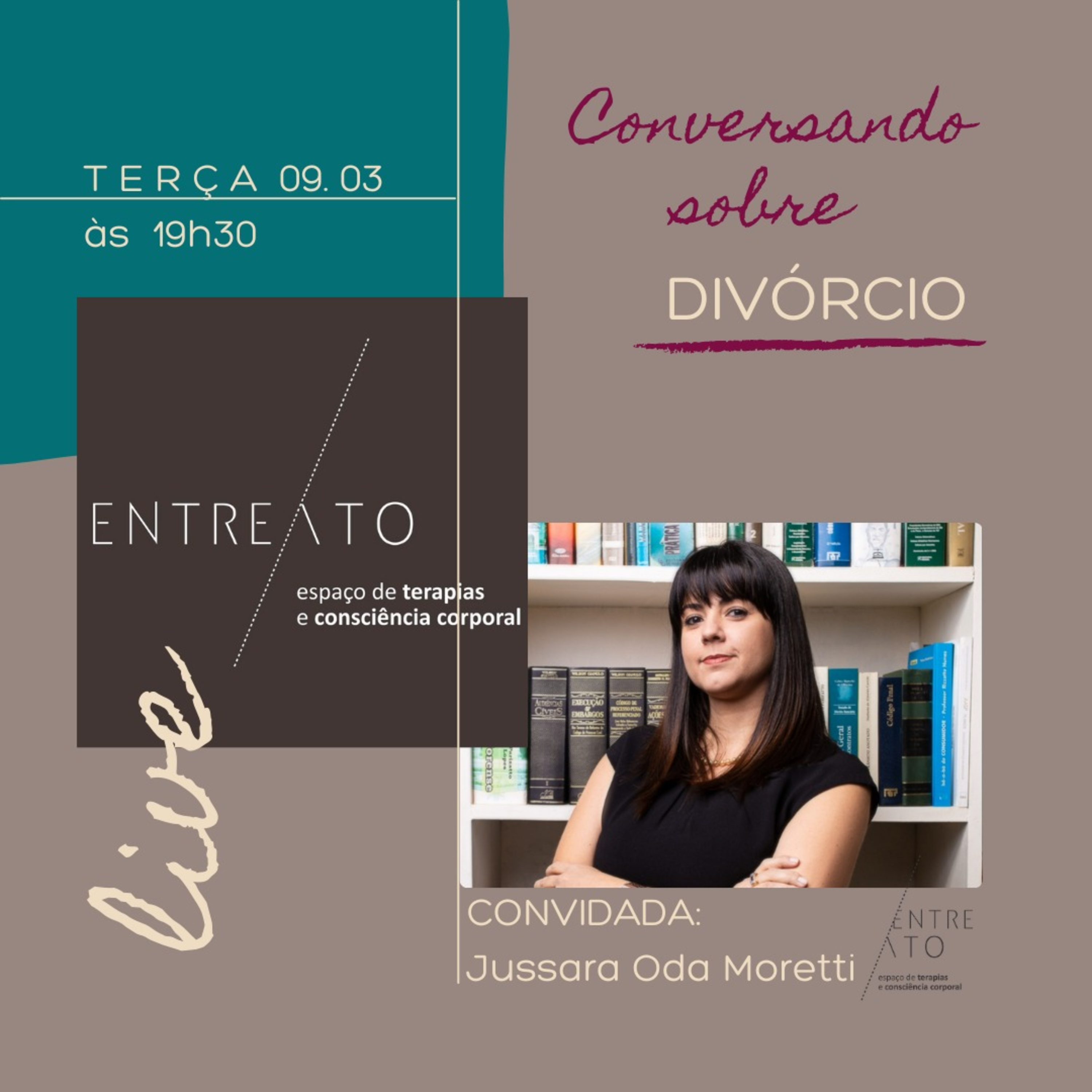 Podcast da Live sobre divórcio com Jussara Oda Moretti. episode artwork