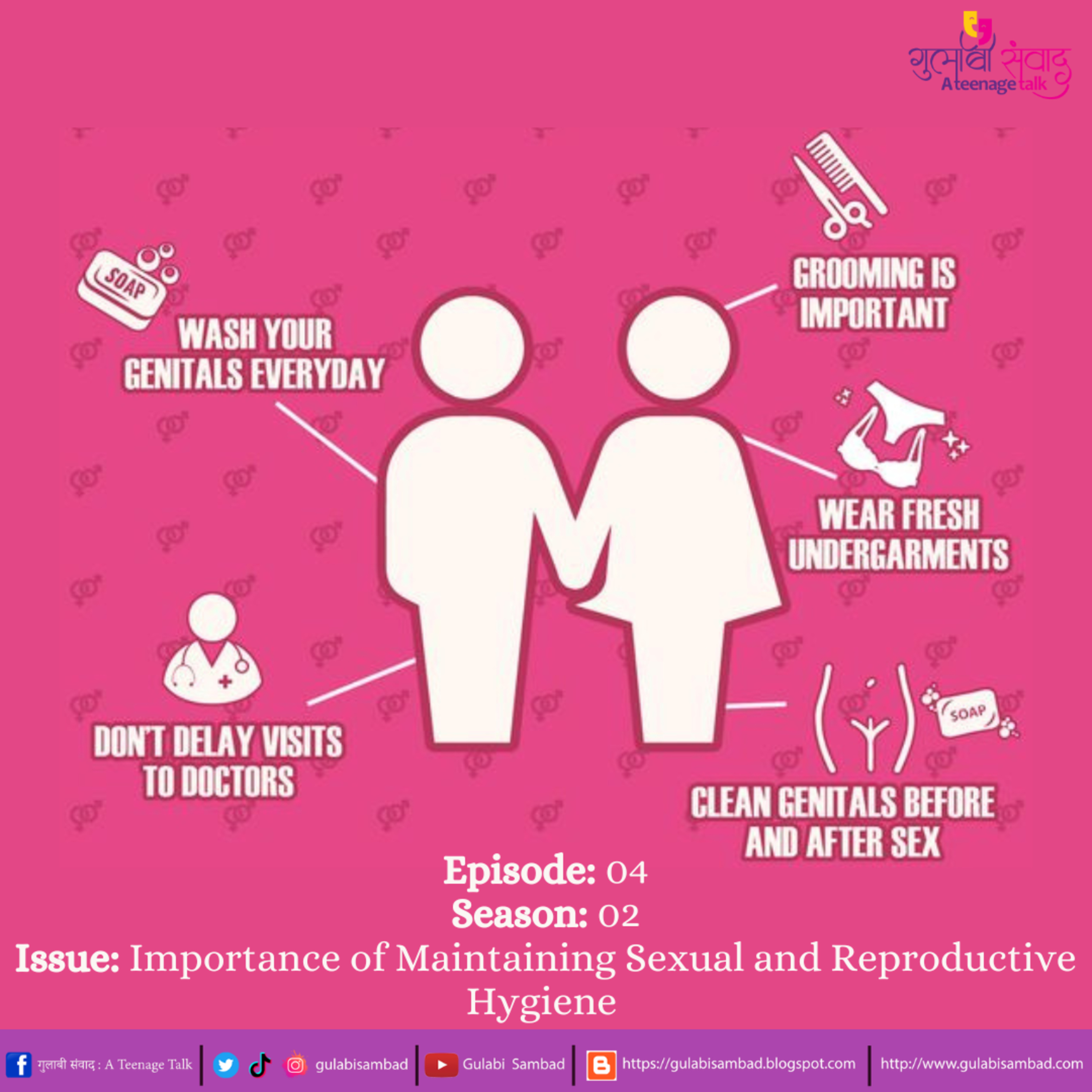 Episode 04, S2, Importance of Maintaining Sexual and Reproductive Hygiene, Podcast Series, Gulabi Sambad episode artwork