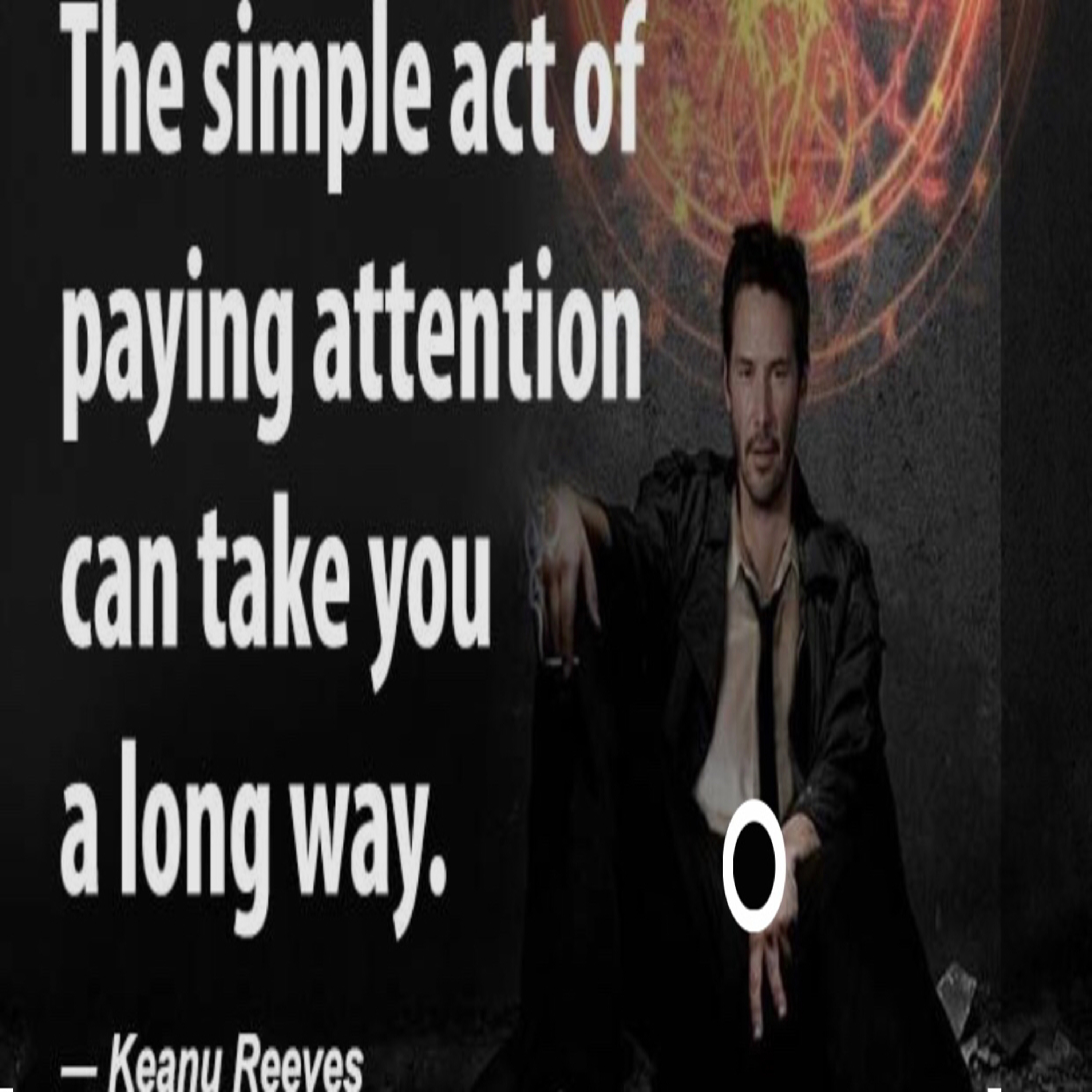 Pay Attention To Yourself.