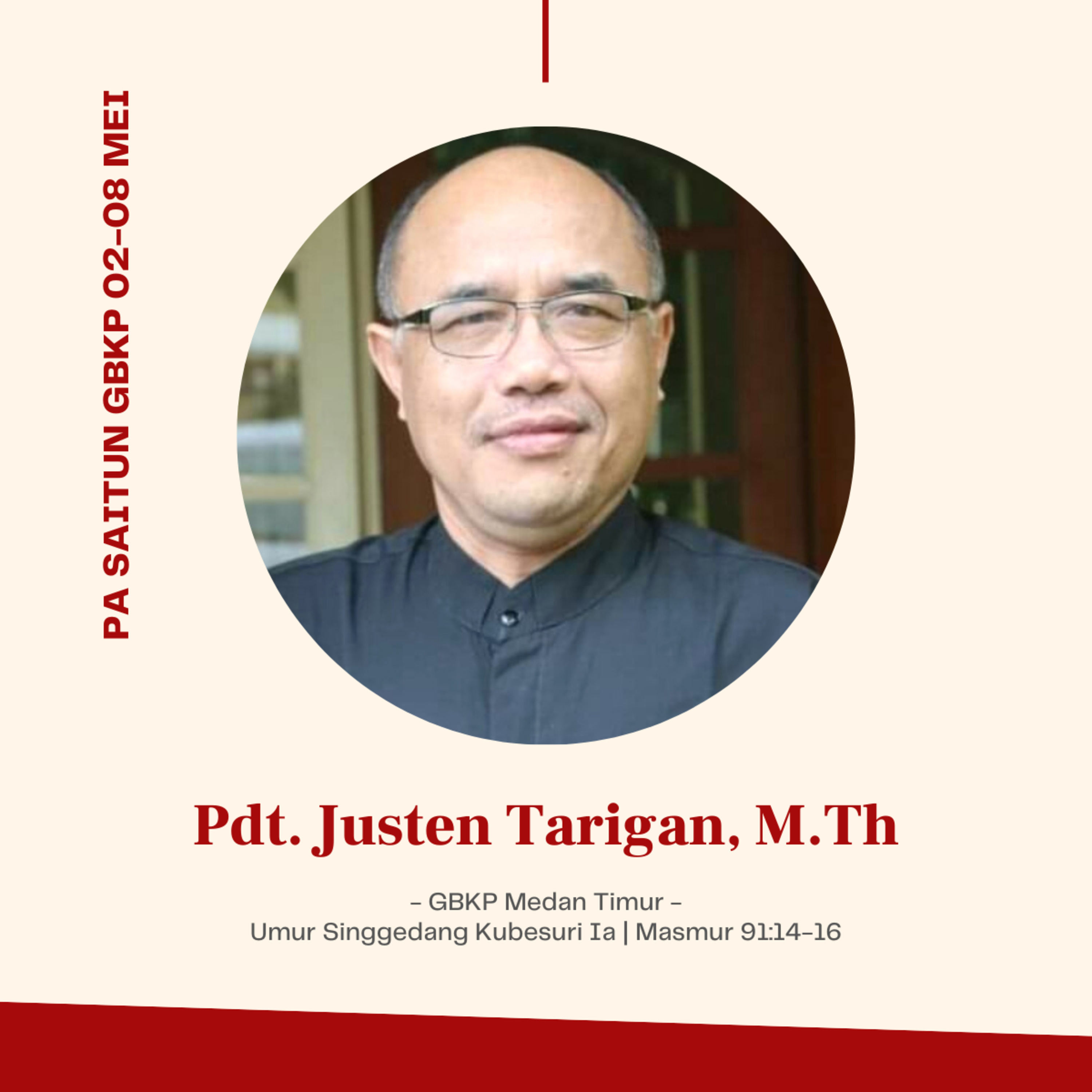PA SAITUN GBKP 02-08 MEI | UMUR SINGGEDANG KU BESURI IA