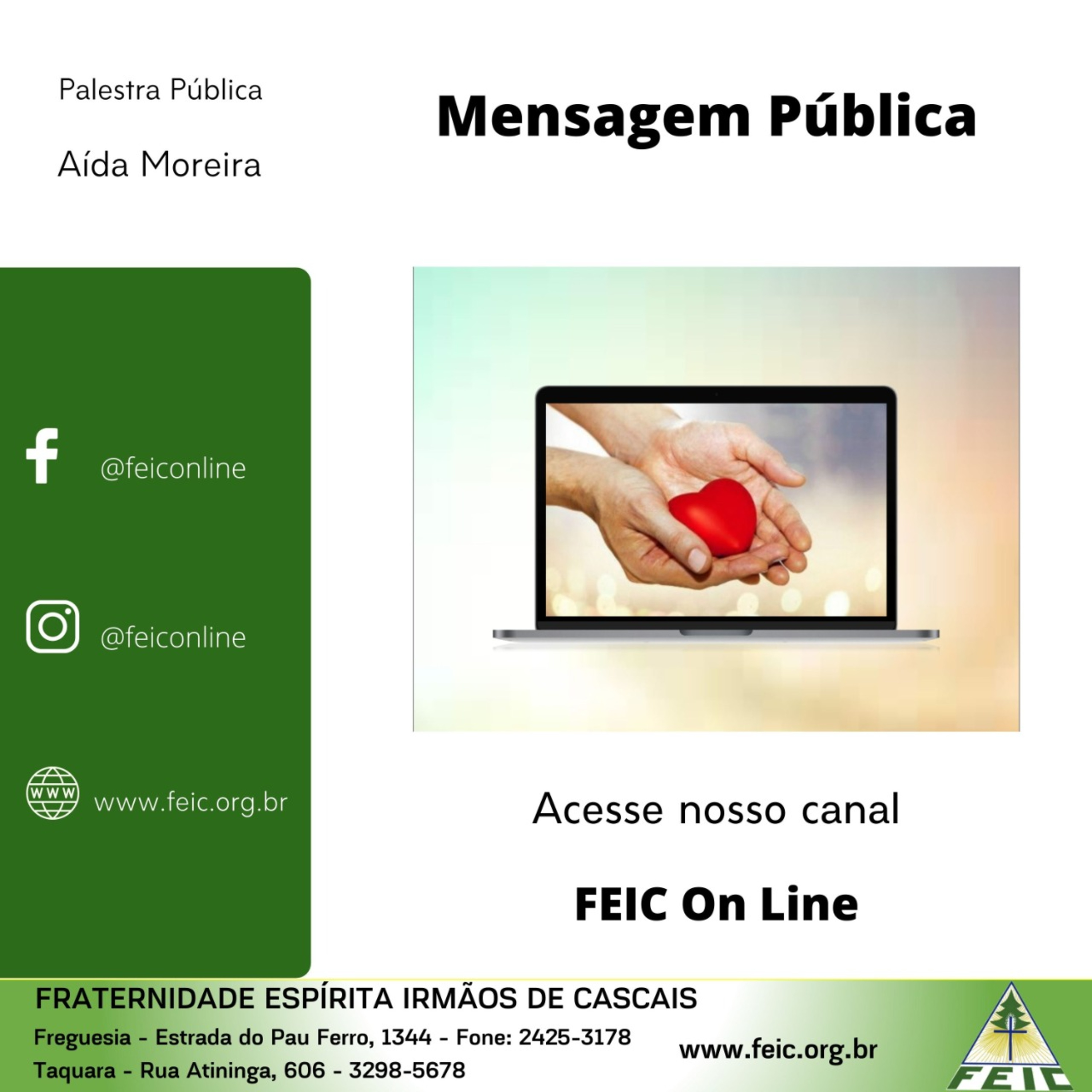 Palestras Públicas - FEIC