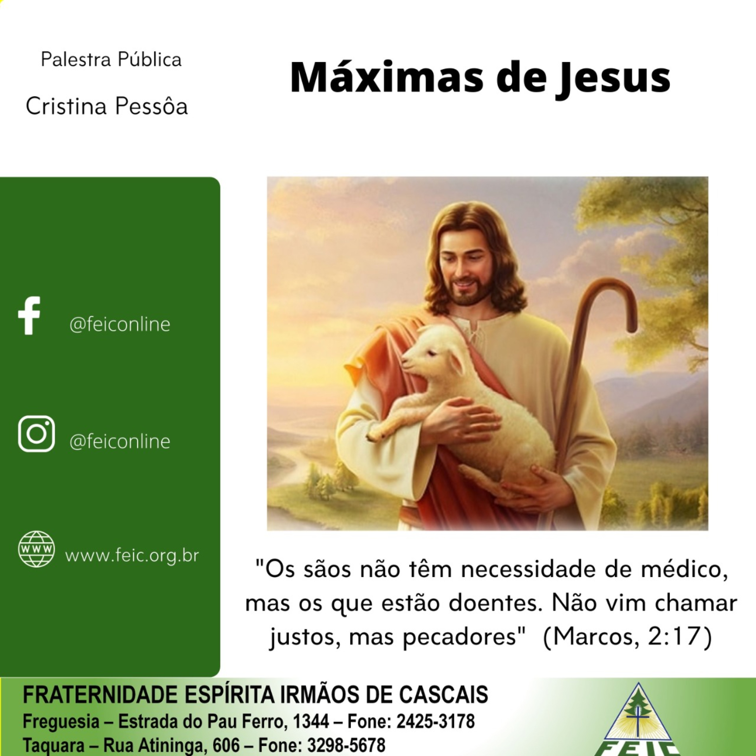 Palestras Públicas - FEIC