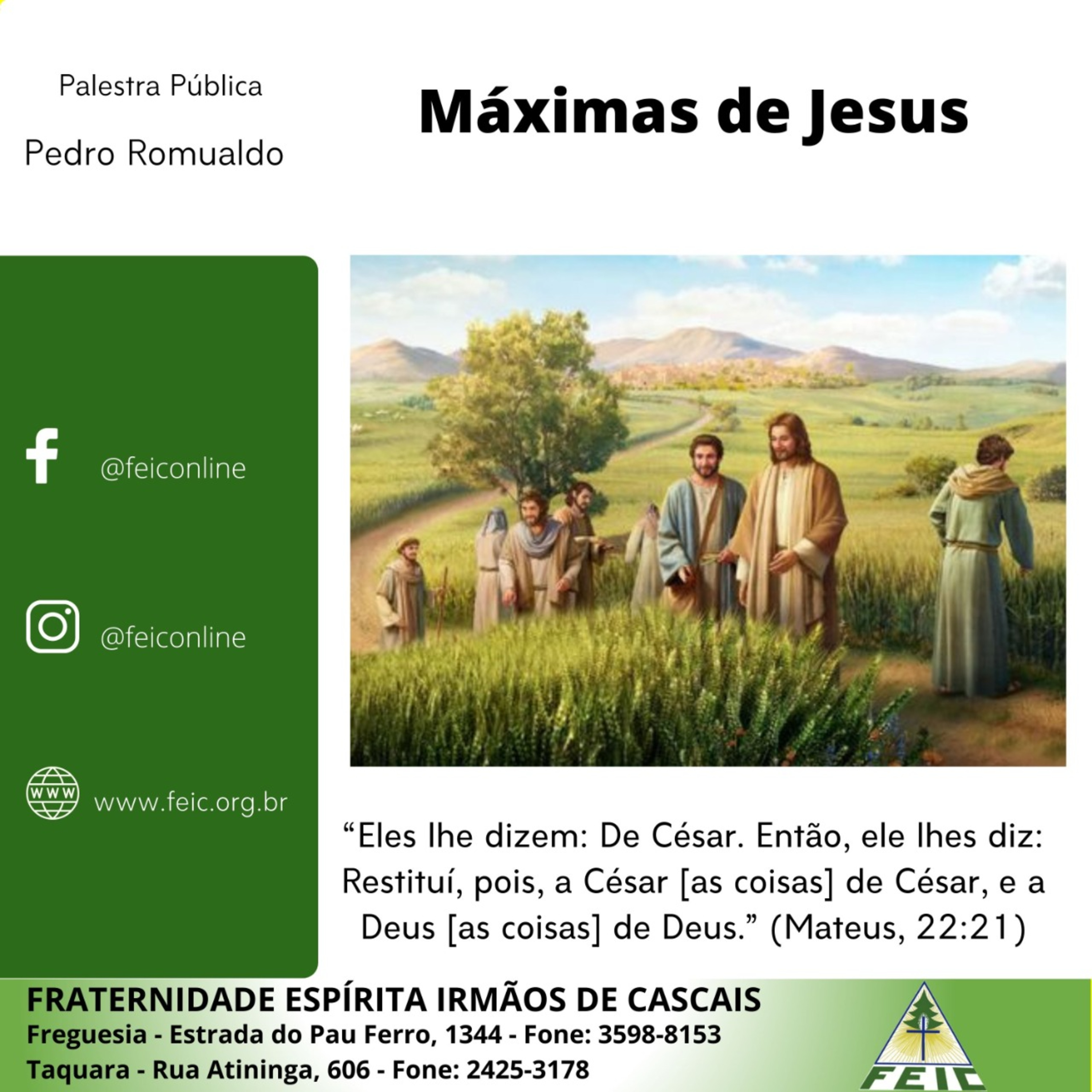 Palestras Públicas - FEIC