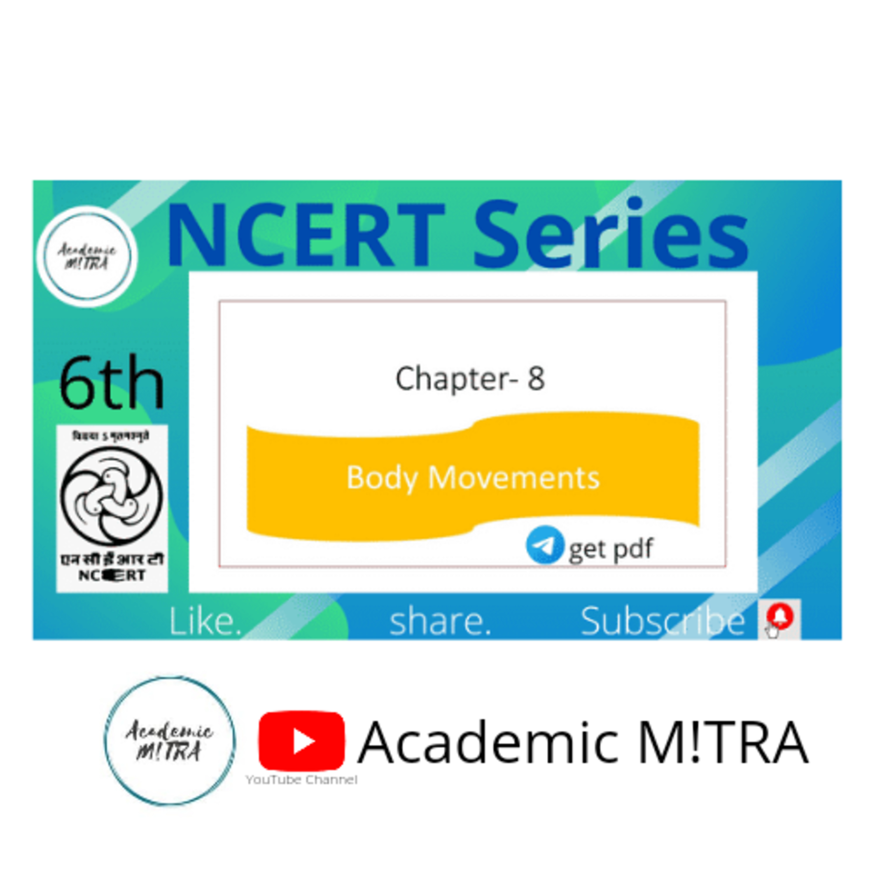 Ch8 - Body Movements 6th NCERT Science Summary episode artwork