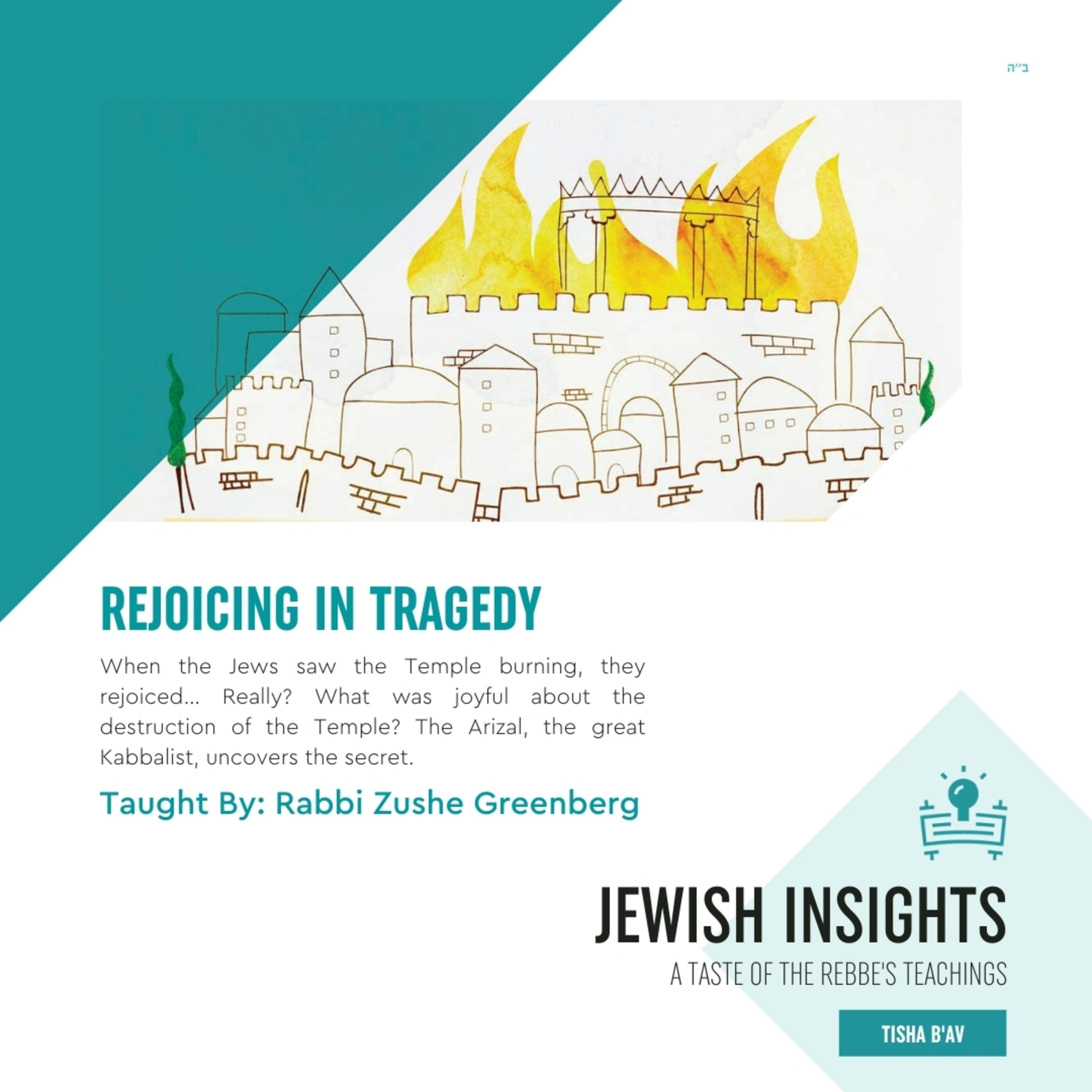 Torah Class - Tisha B’av: Rejoicing In Tragedy episode artwork