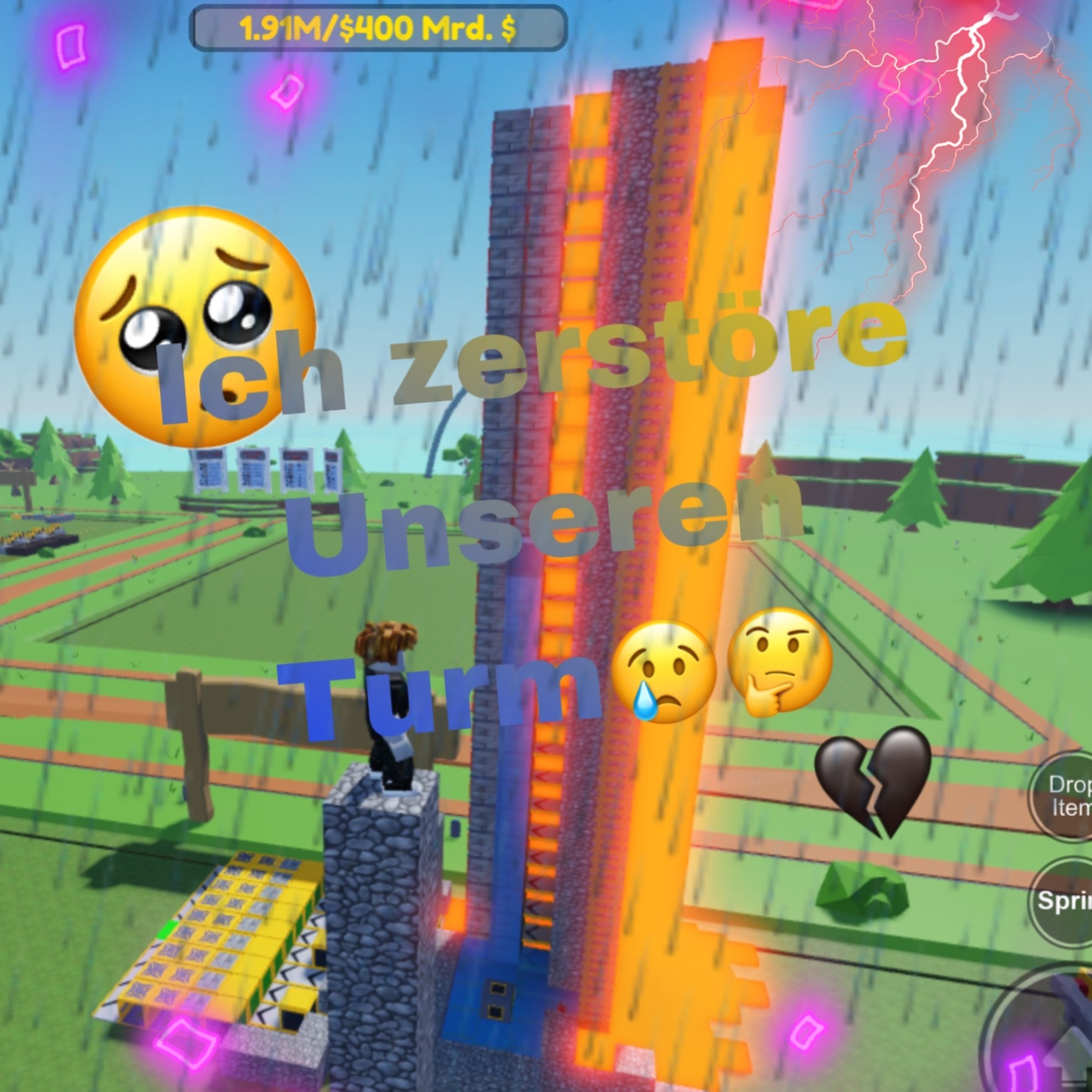 Ich habe unseren Turm zerstört 😢🤔