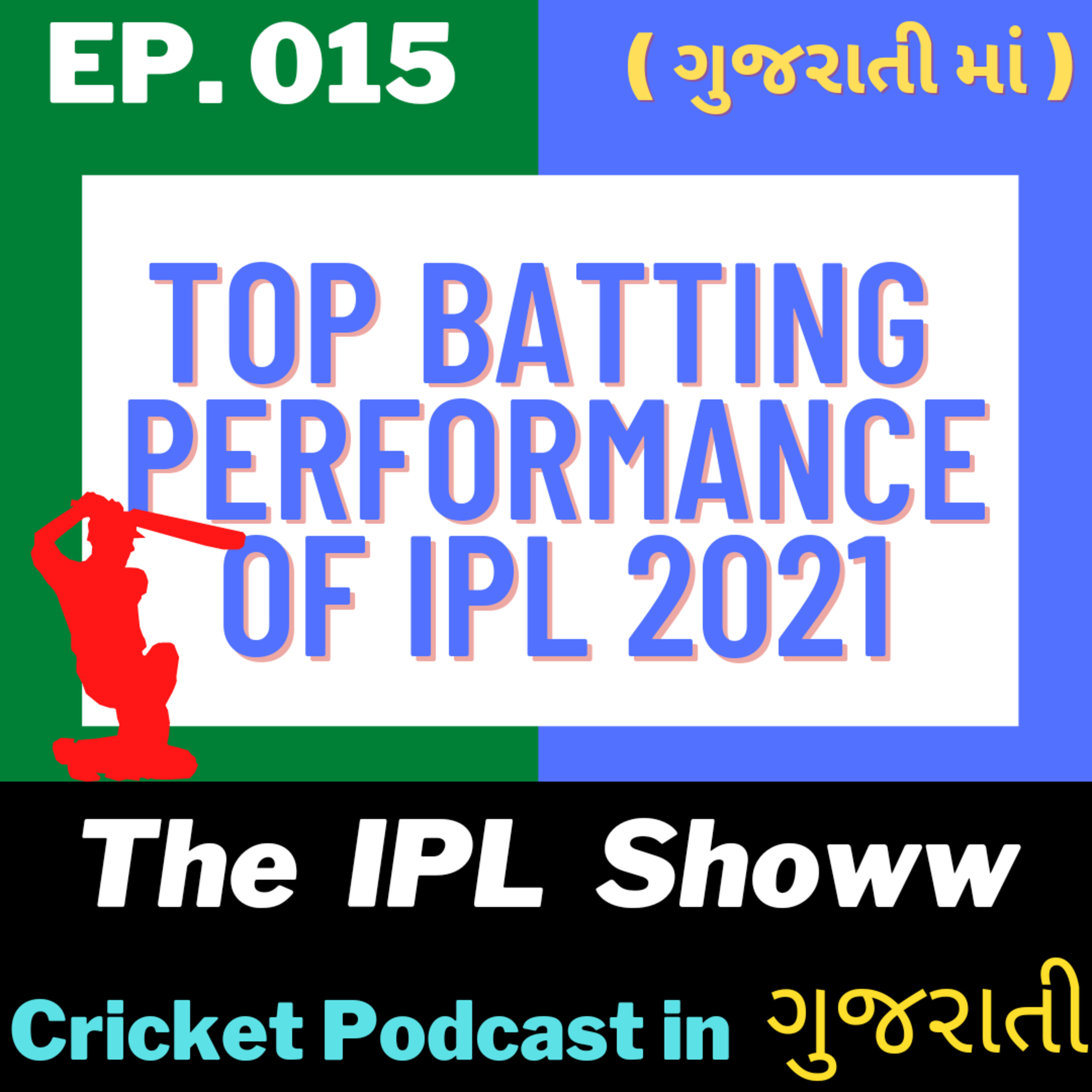 [Ep.15] Top batting performances in IPL 2021 [ The IPL Show - A Cricket PODCAST in GUJARATI ]