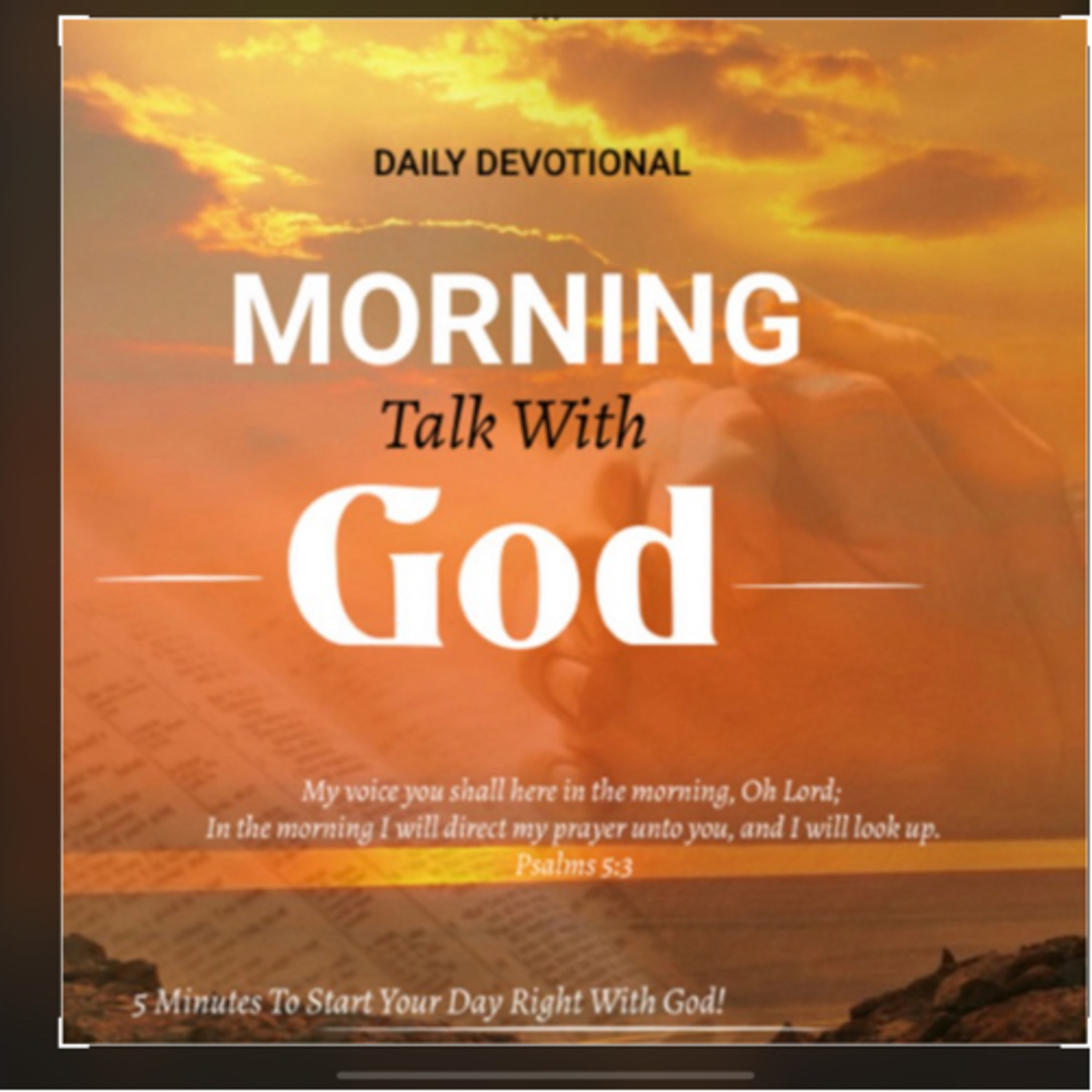 Morning Talk With God - April 28 episode artwork