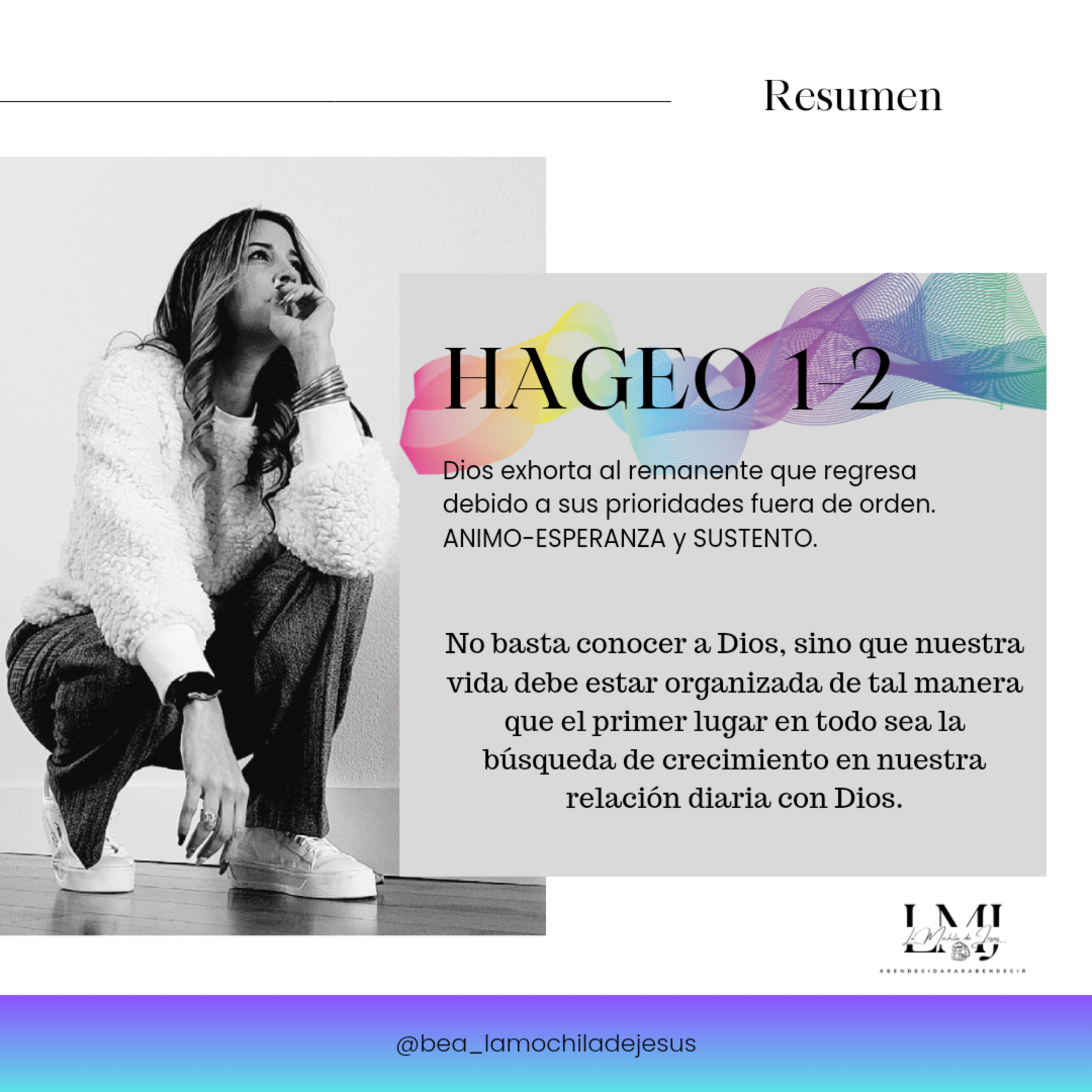 Beatriz, La Mochila De Jesús #bendecidaparabendecir #cadasegundocuenta