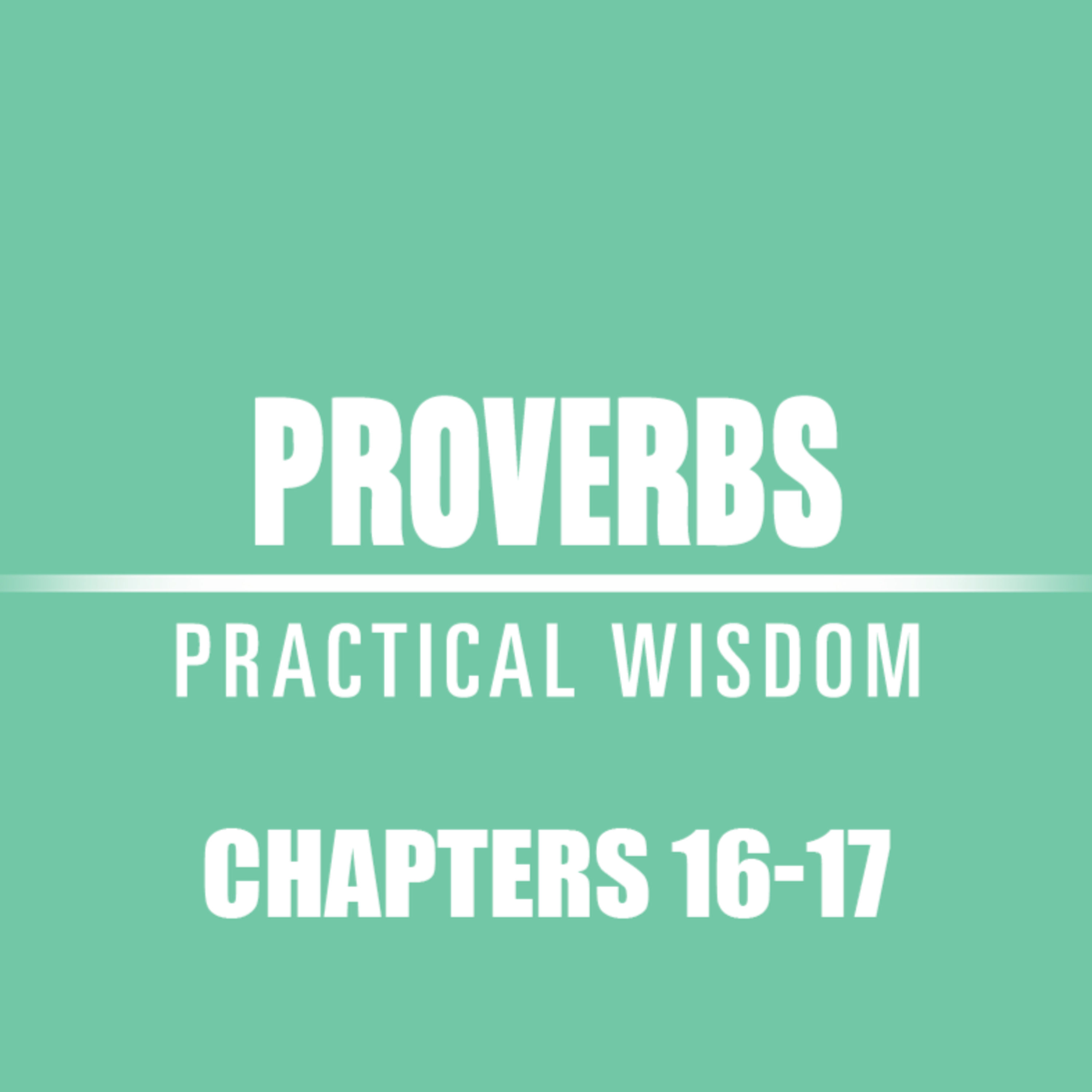Proverbs 16 - 17 episode artwork