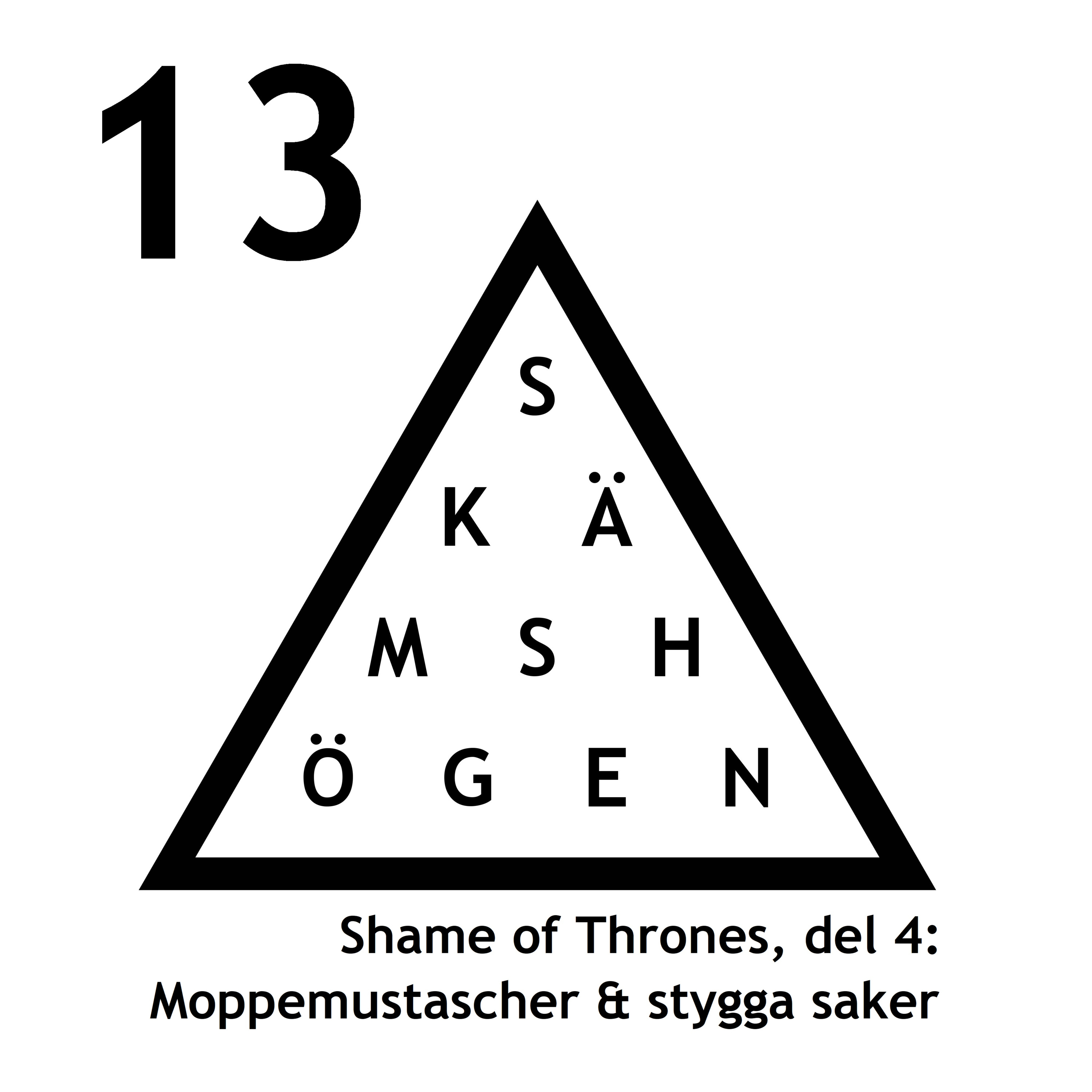 Avsnitt 13 - Shame of Thrones, del 4: Moppemustascher & stygga saker episode artwork