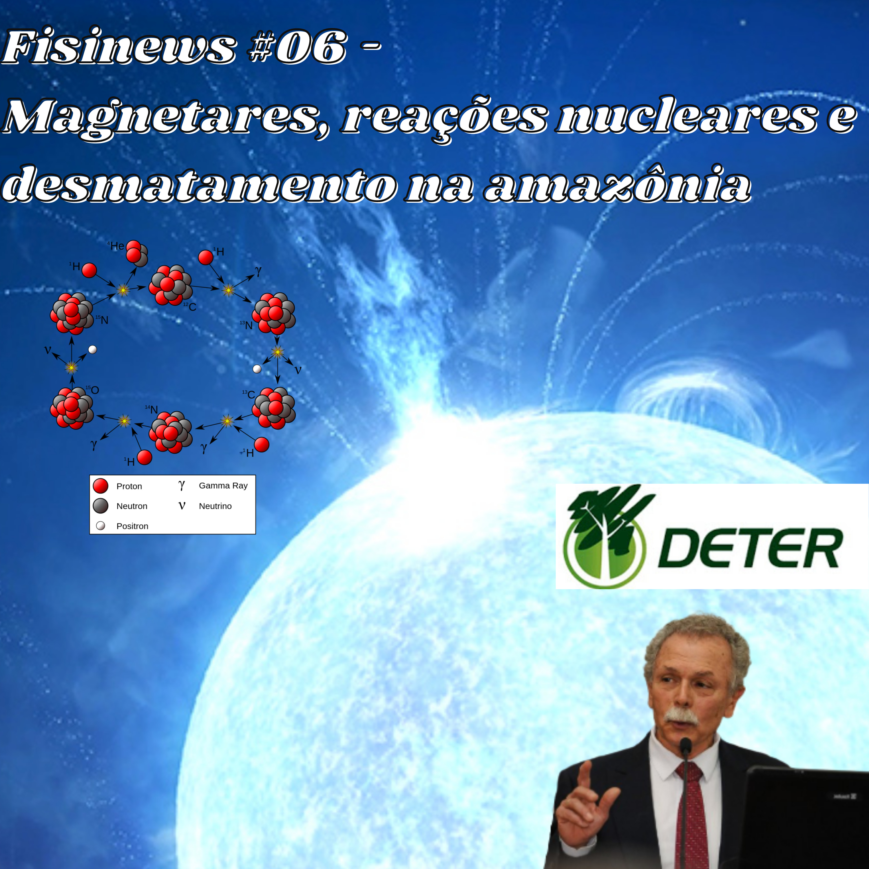 Fisinews #006 - Magnetares, reações nucleares e desmatamento da Amazônia. episode artwork