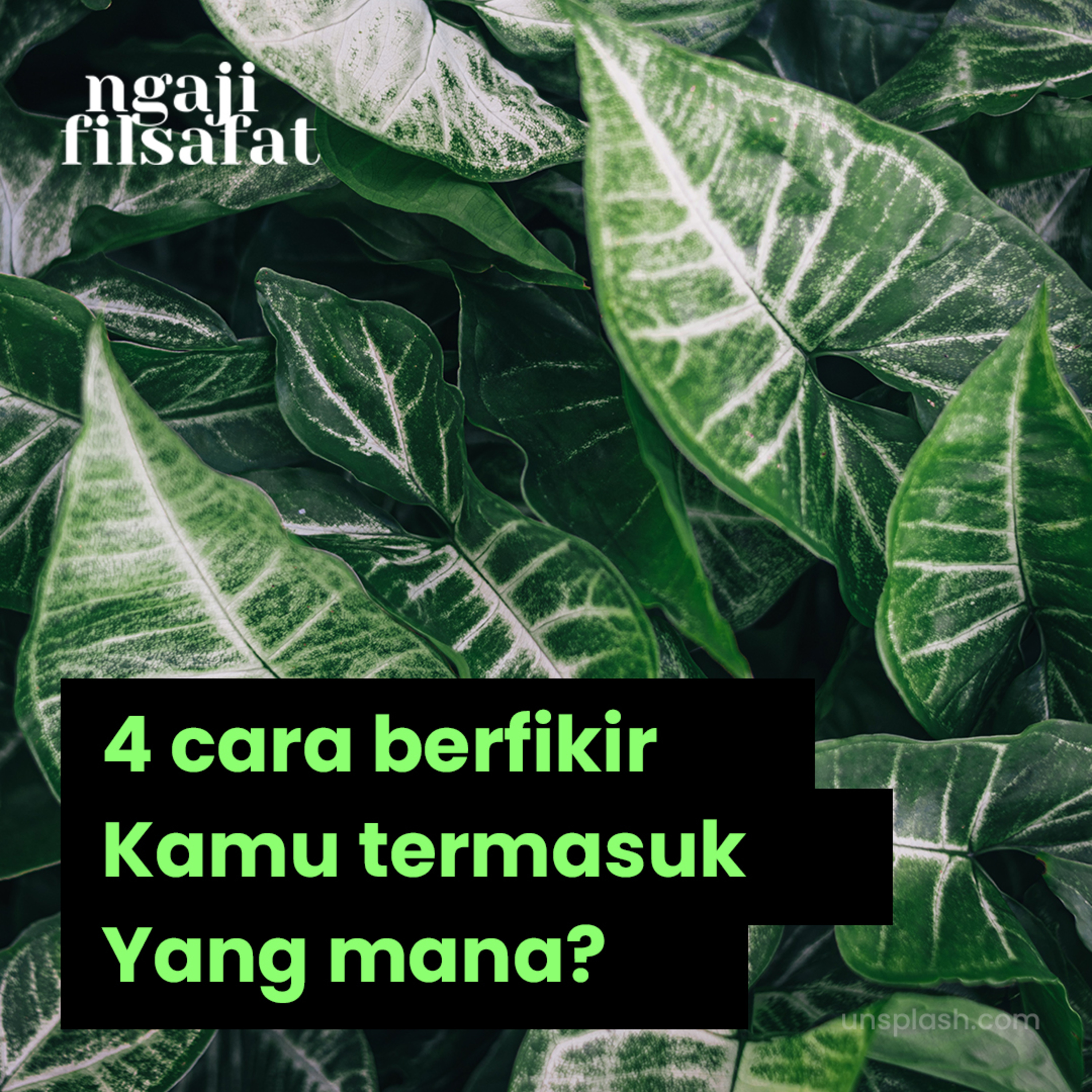 4 Cara Berfikir, Kamu Termasuk Yang Mana - Dr. Fahrudin Faiz S.Ag M.Ag - Ngaji Filsafat episode artwork