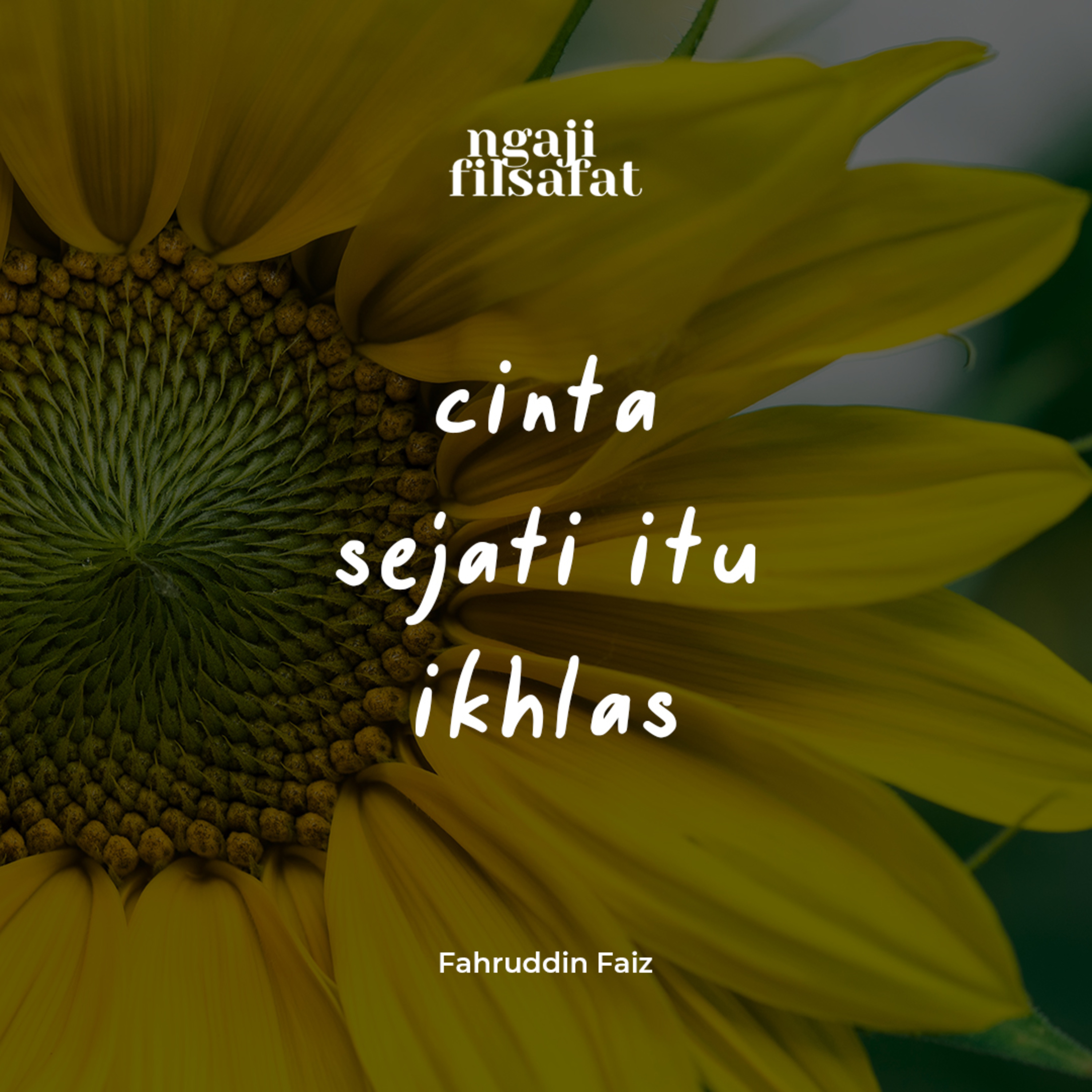Ciri Cinta Sejati itu Ikhlas - Ngaji Filsafat - Dr. Fahruddin Faiz episode artwork