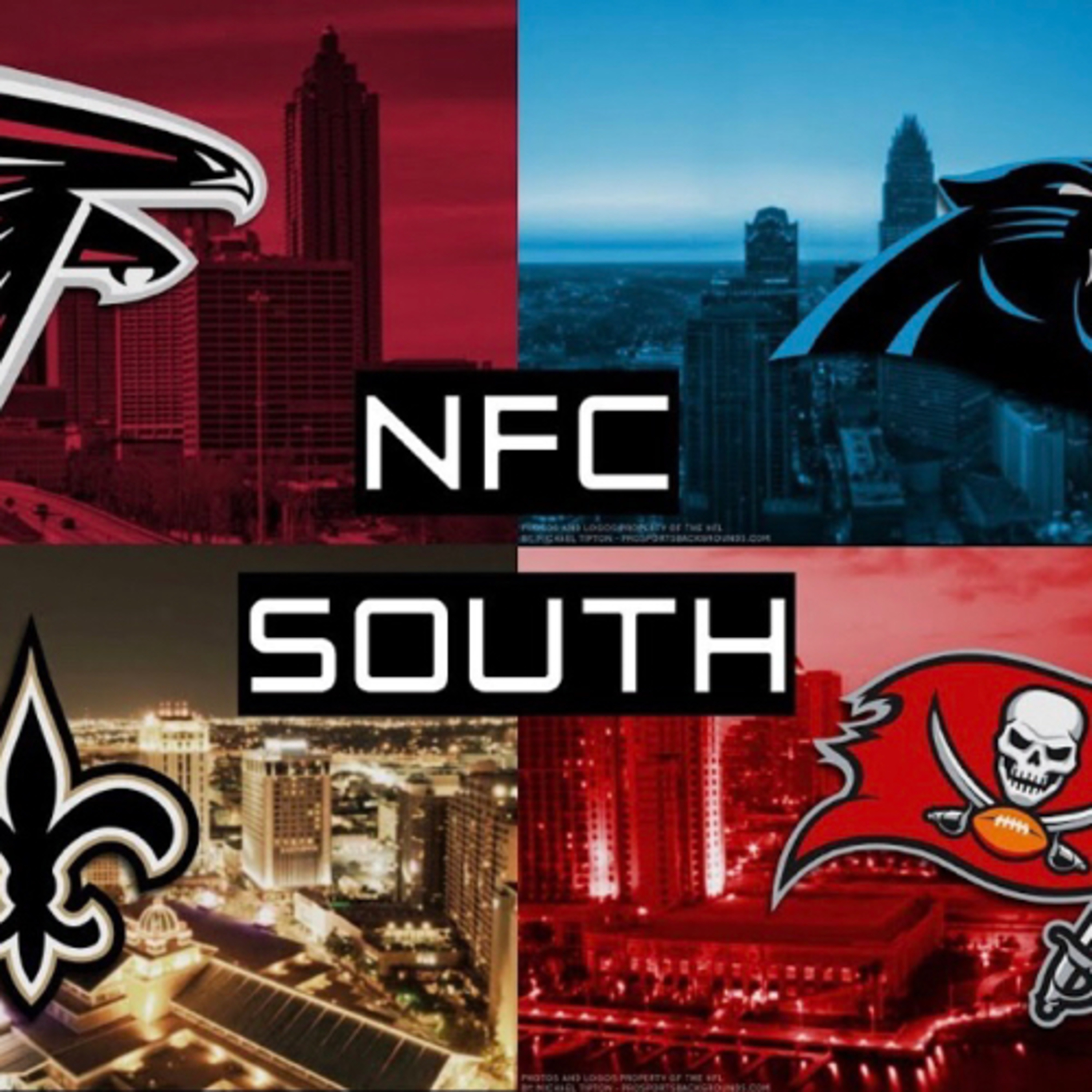 A preview of the NFC SOUTH 2020 episode artwork
