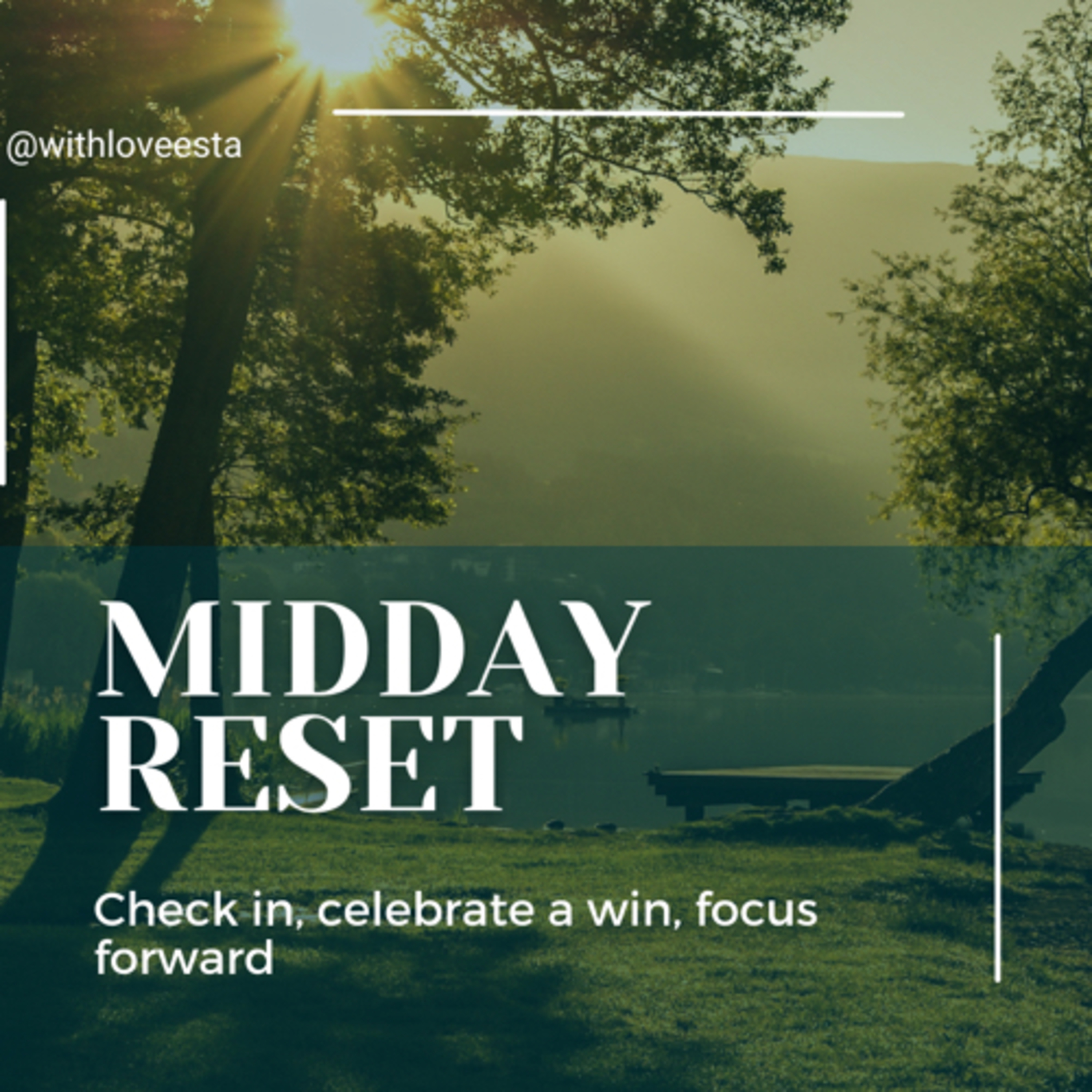 Midday Reset episode artwork