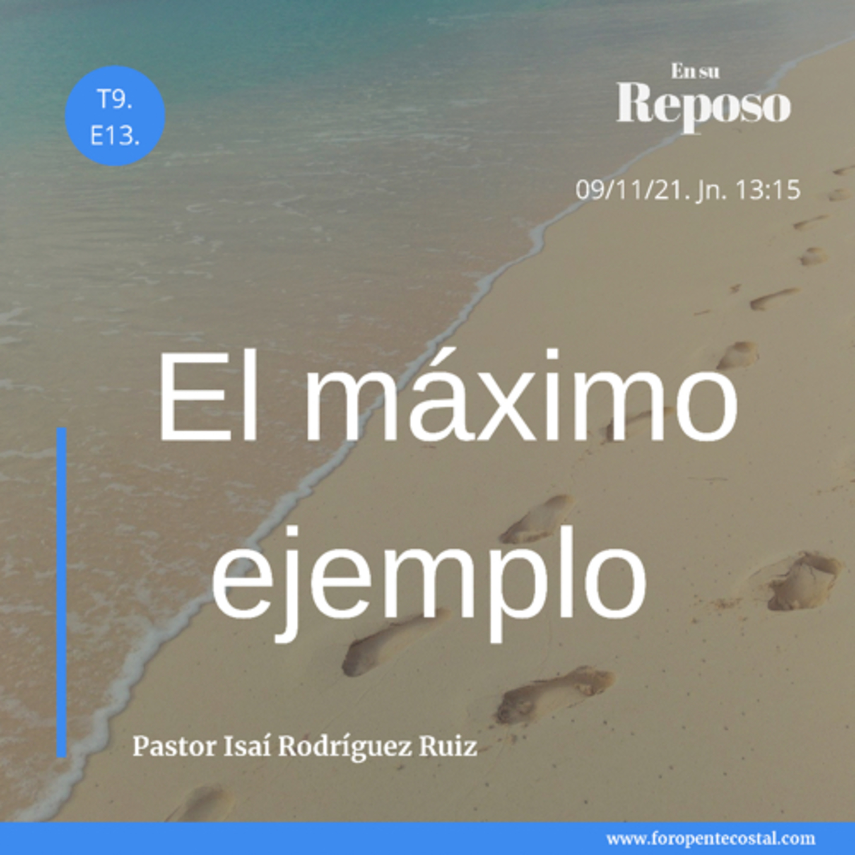 En su reposo, con el pastor Isaí Rodríguez Ruiz