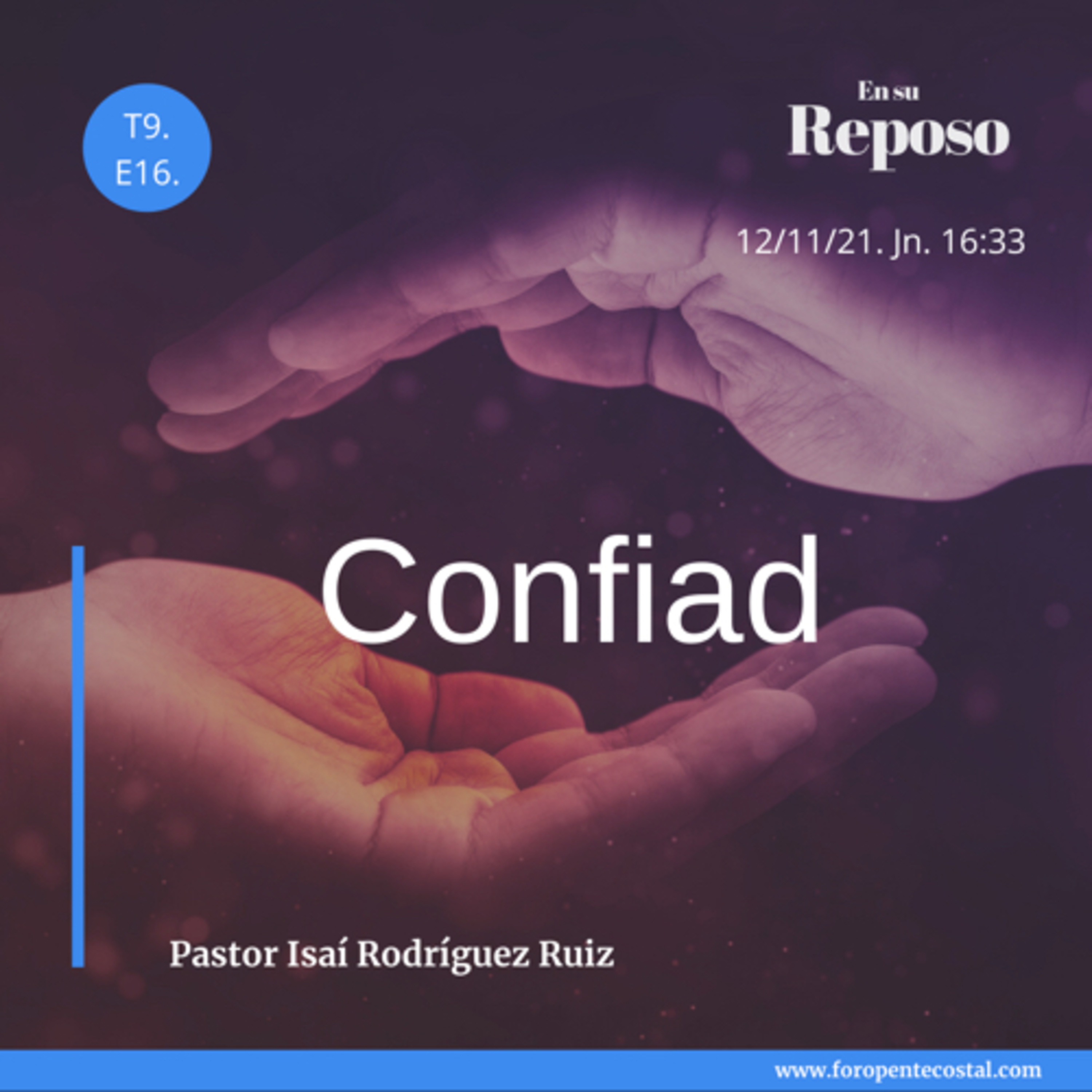 En su reposo, con el pastor Isaí Rodríguez Ruiz