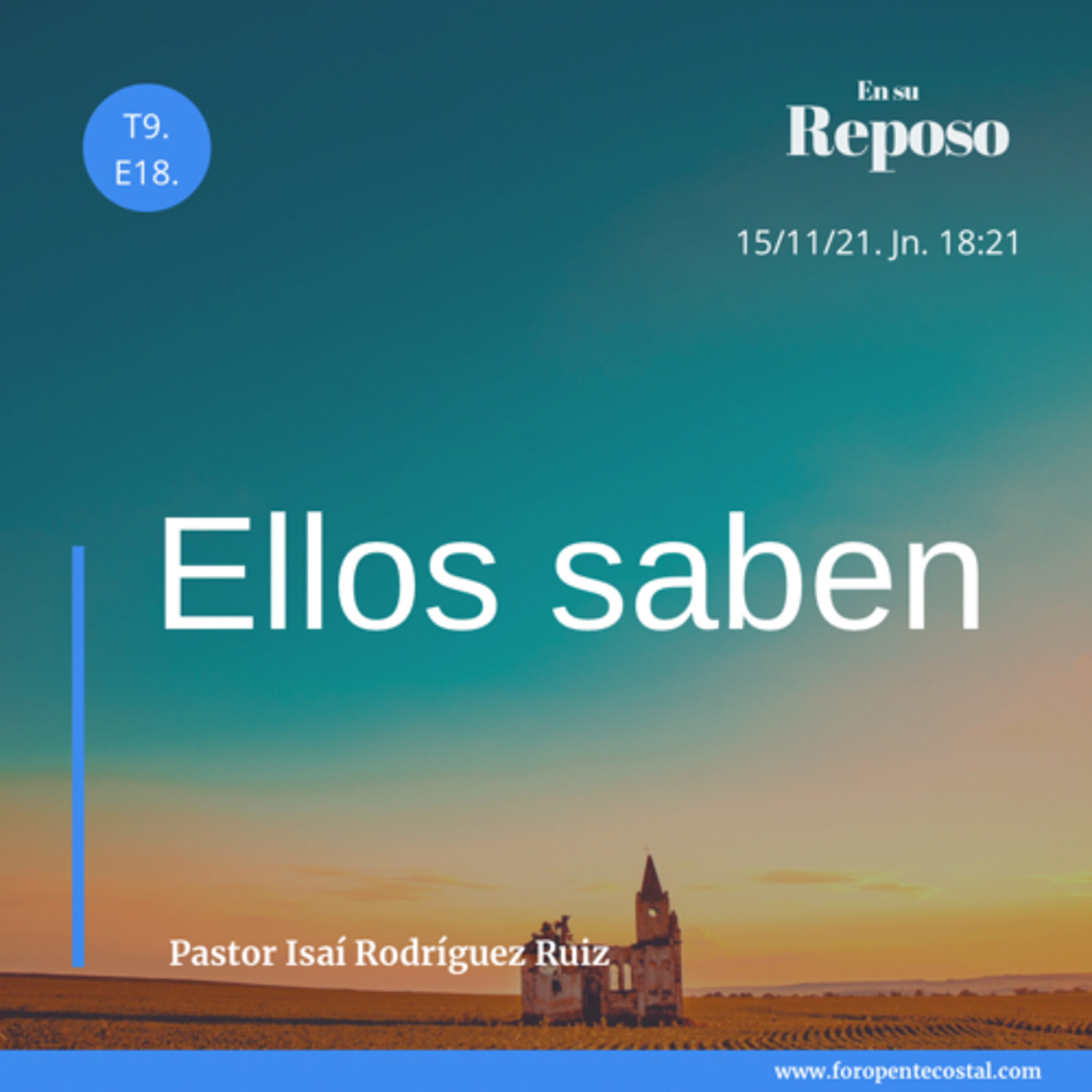 En su reposo, con el pastor Isaí Rodríguez Ruiz
