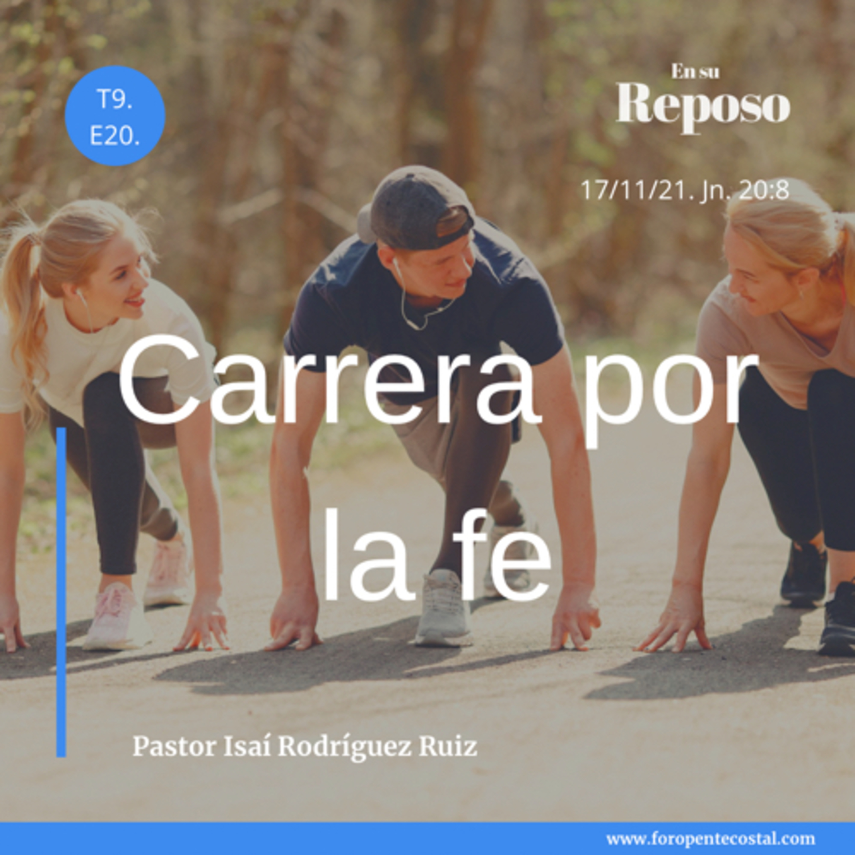 En su reposo, con el pastor Isaí Rodríguez Ruiz