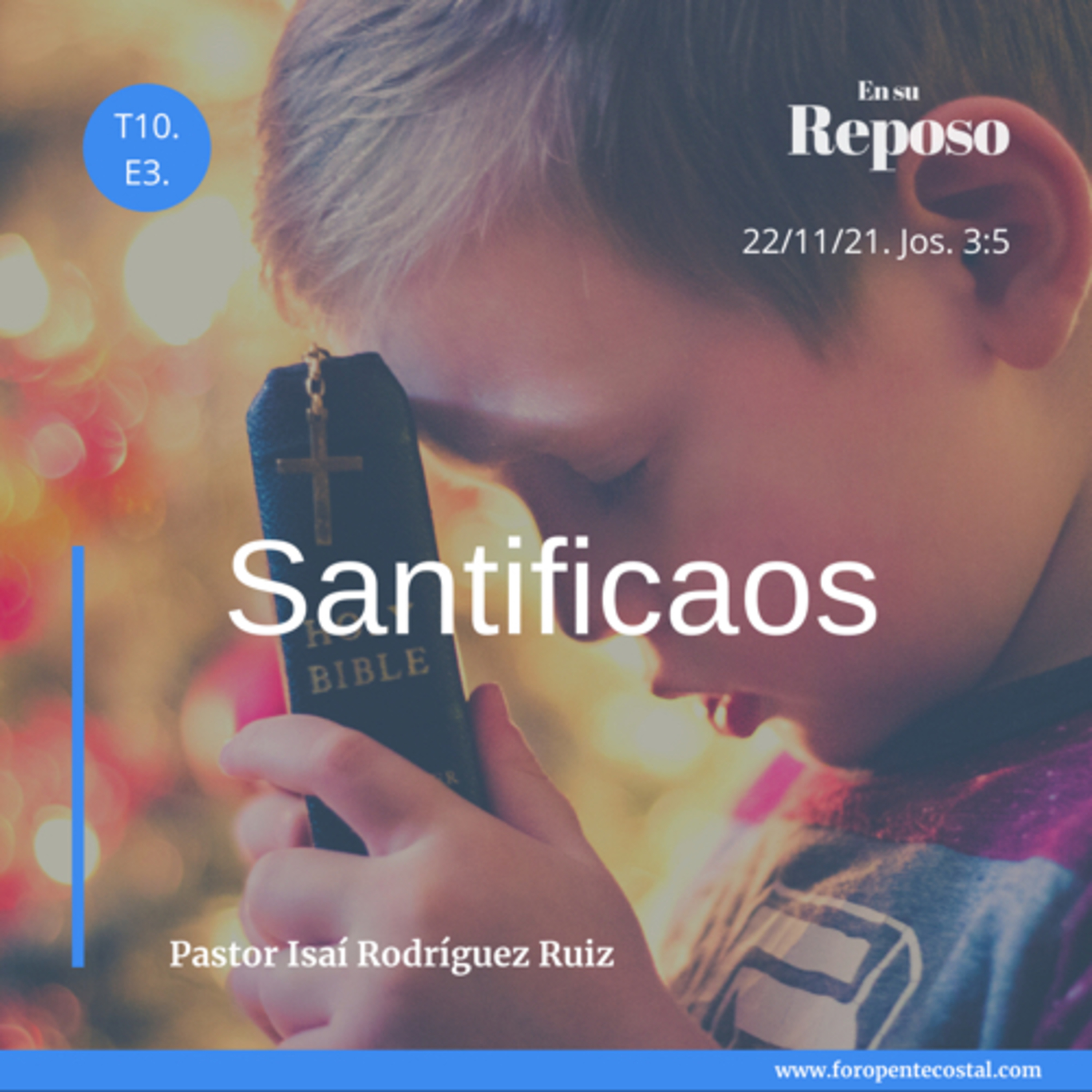En su reposo, con el pastor Isaí Rodríguez Ruiz