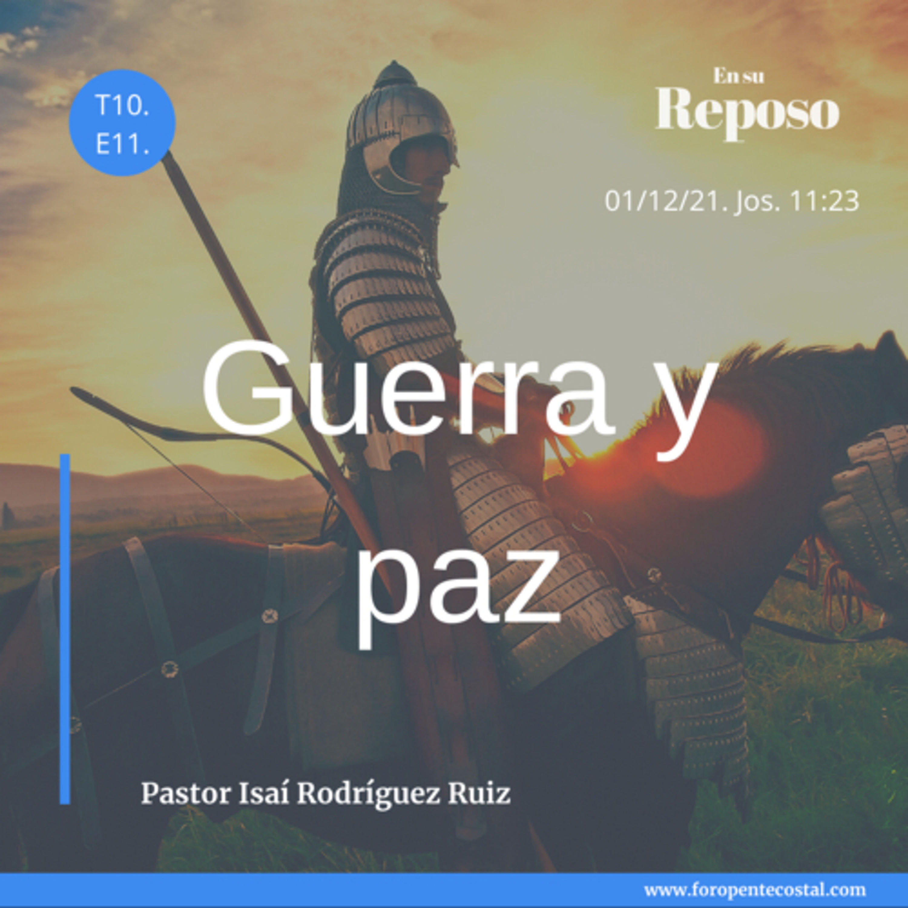 En su reposo, con el pastor Isaí Rodríguez Ruiz
