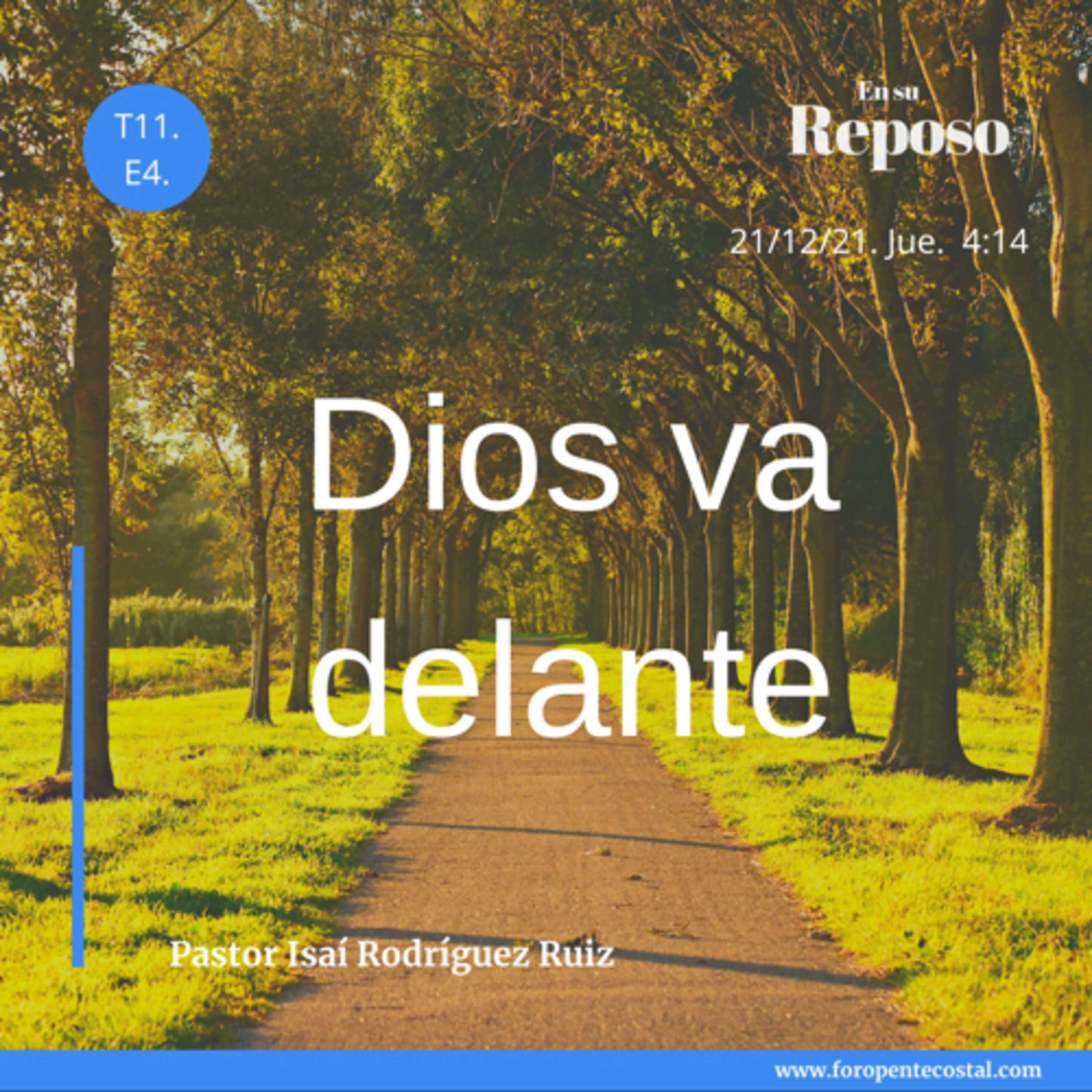 En su reposo, con el pastor Isaí Rodríguez Ruiz