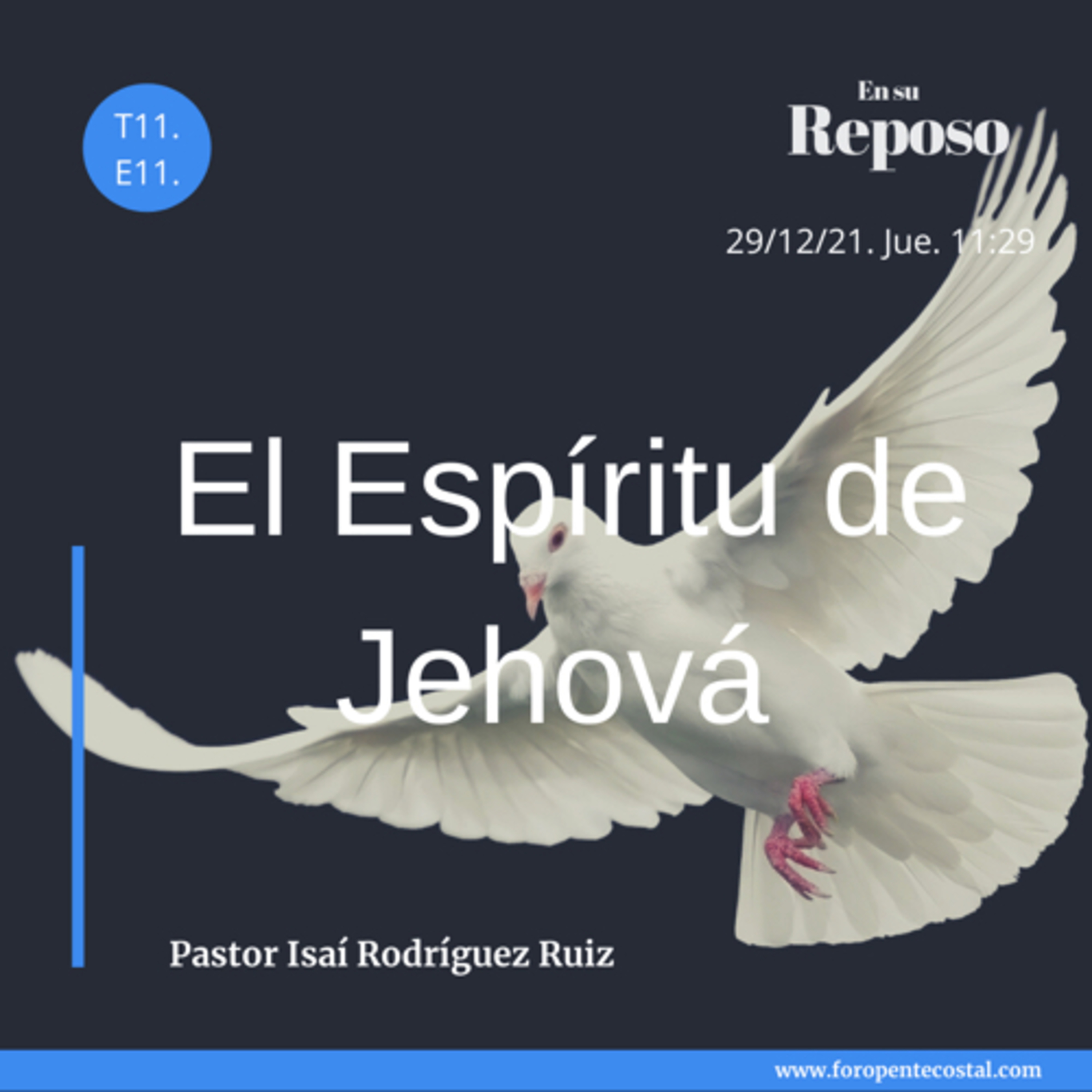 En su reposo, con el pastor Isaí Rodríguez Ruiz