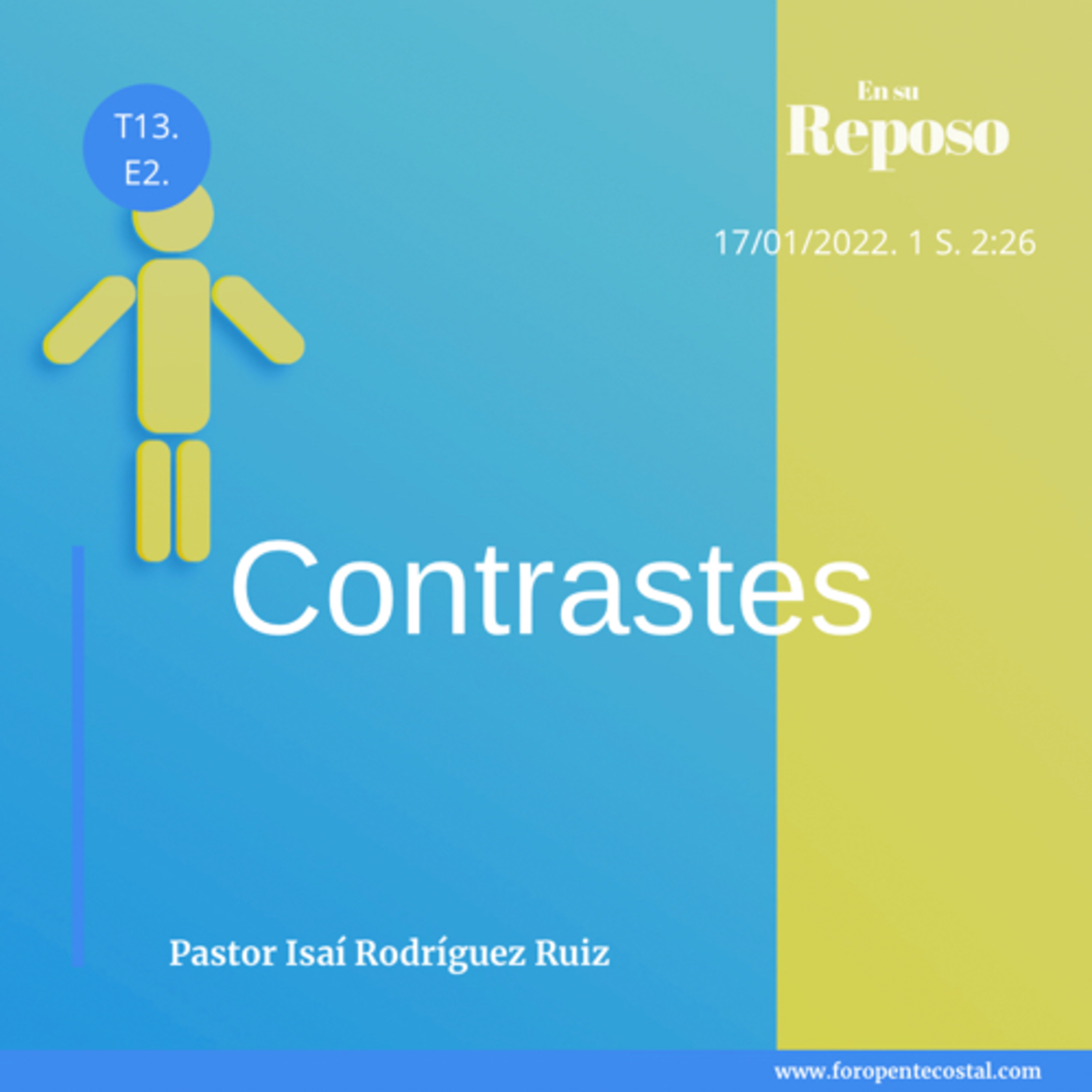 En su reposo, con el pastor Isaí Rodríguez Ruiz