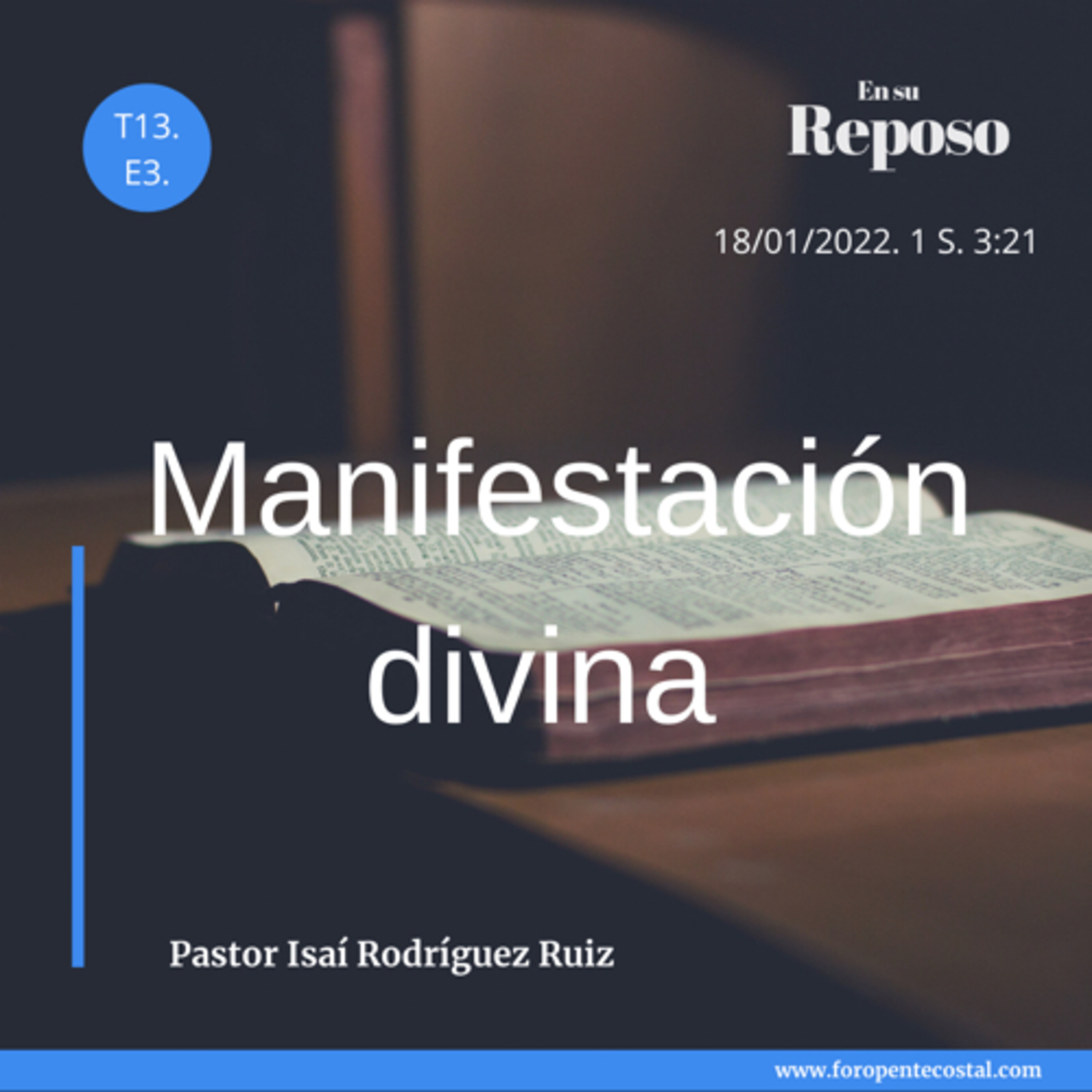 En su reposo, con el pastor Isaí Rodríguez Ruiz