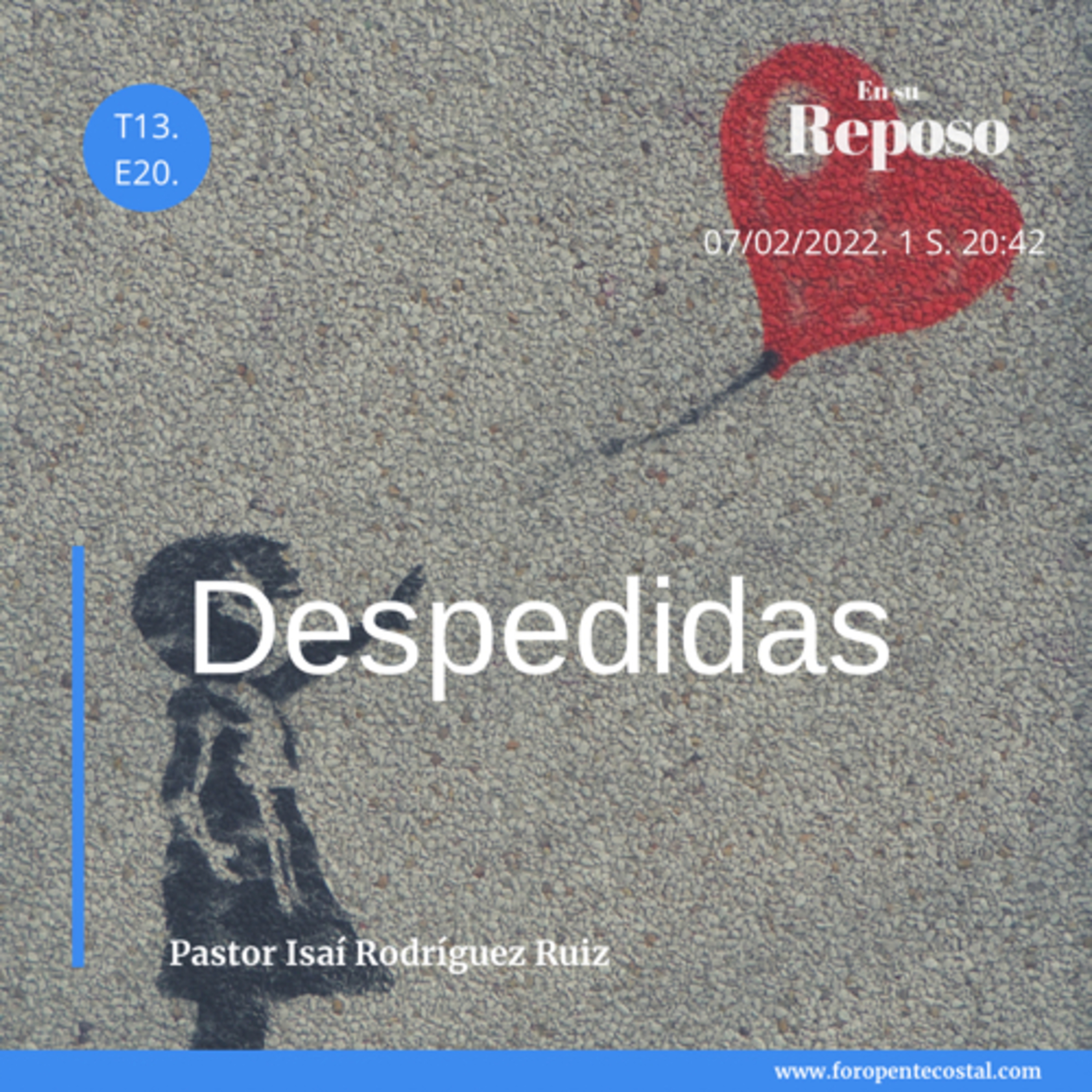 En su reposo, con el pastor Isaí Rodríguez Ruiz