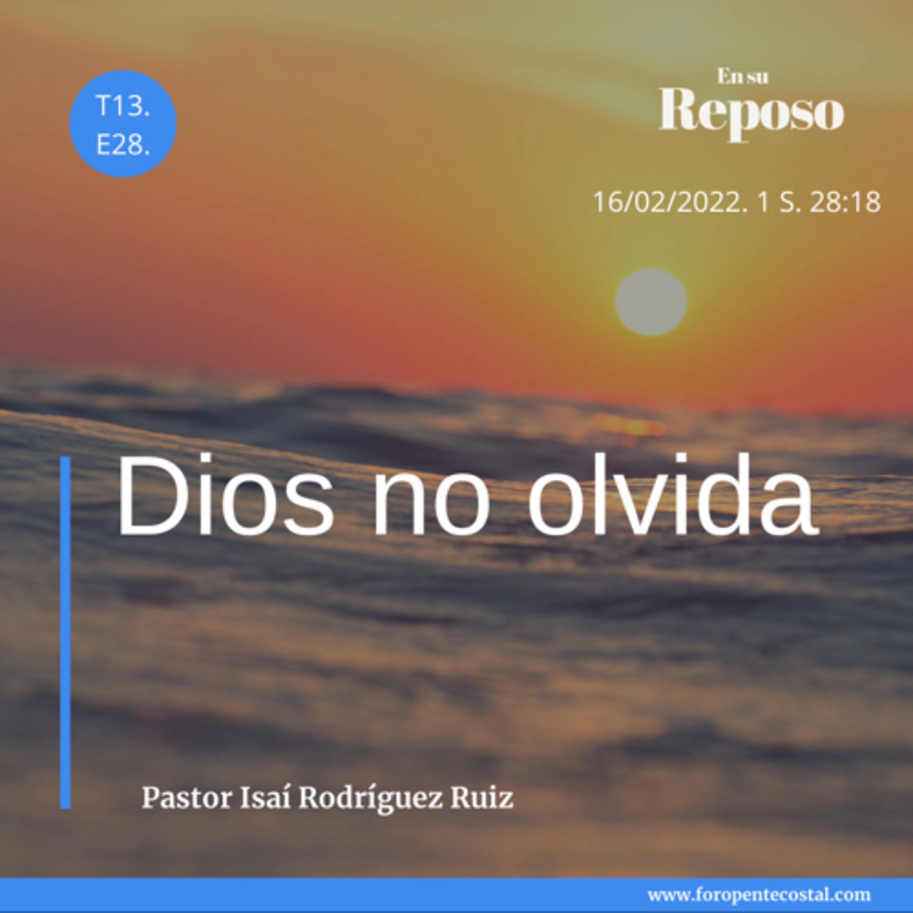 En su reposo, con el pastor Isaí Rodríguez Ruiz