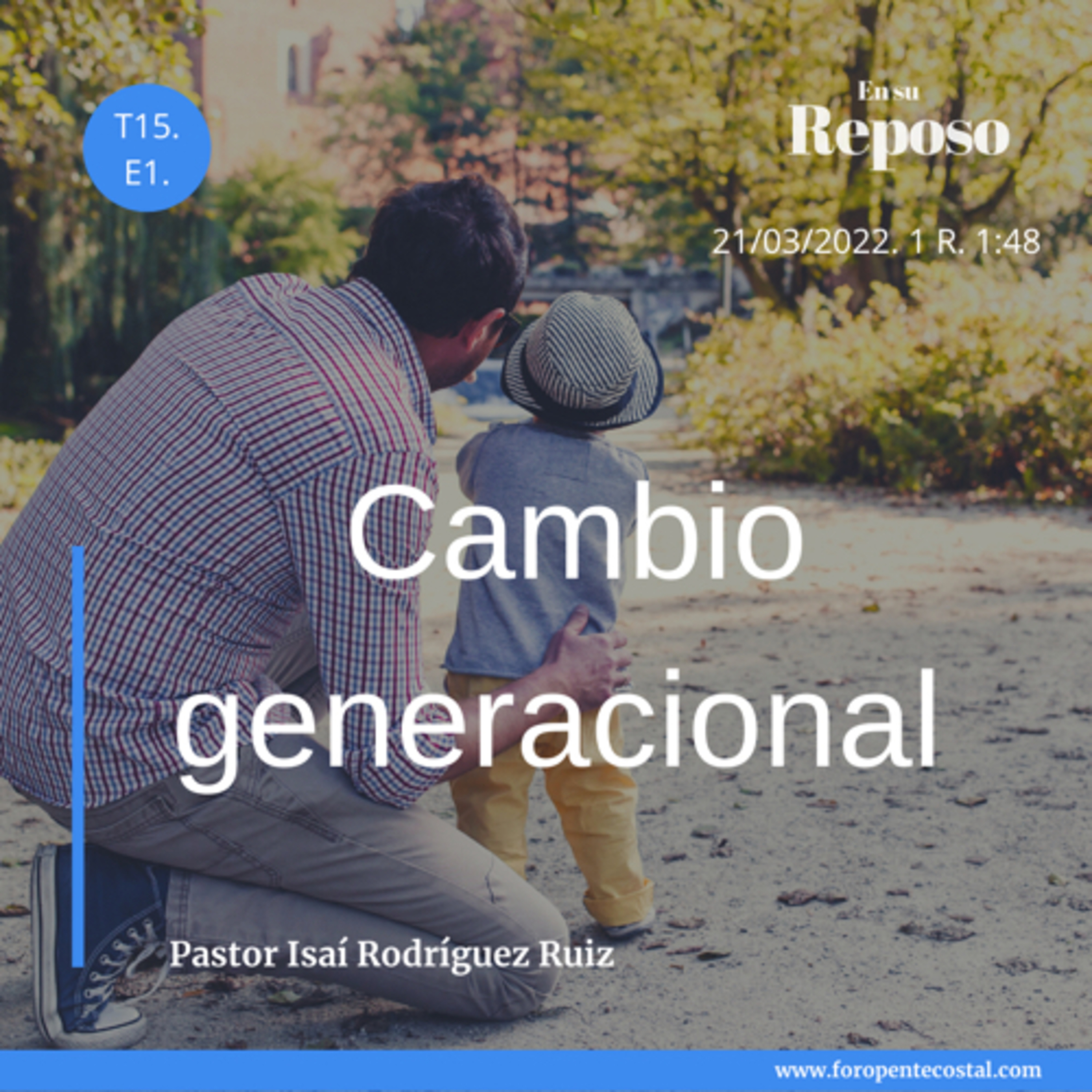 En su reposo, con el pastor Isaí Rodríguez Ruiz