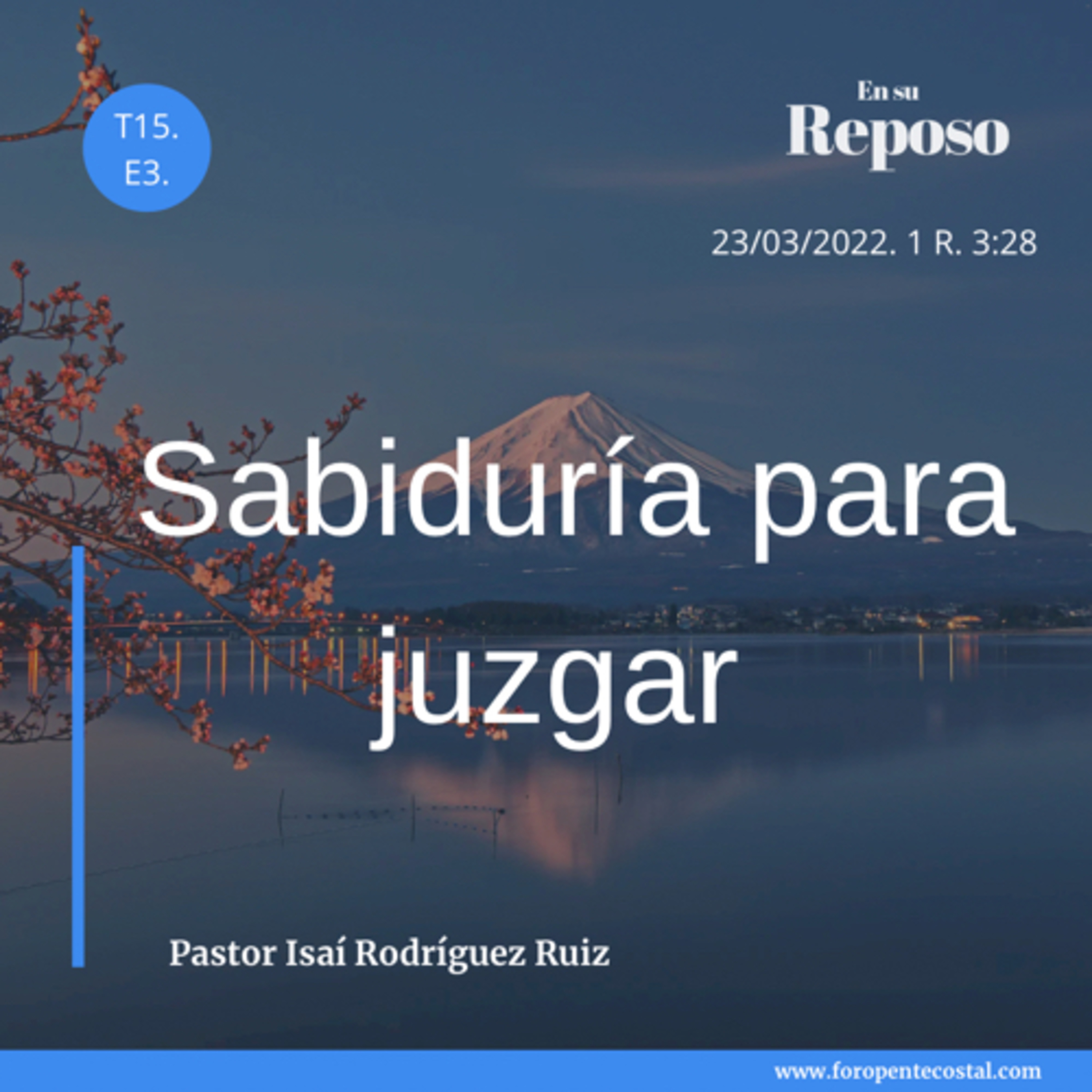 En su reposo, con el pastor Isaí Rodríguez Ruiz