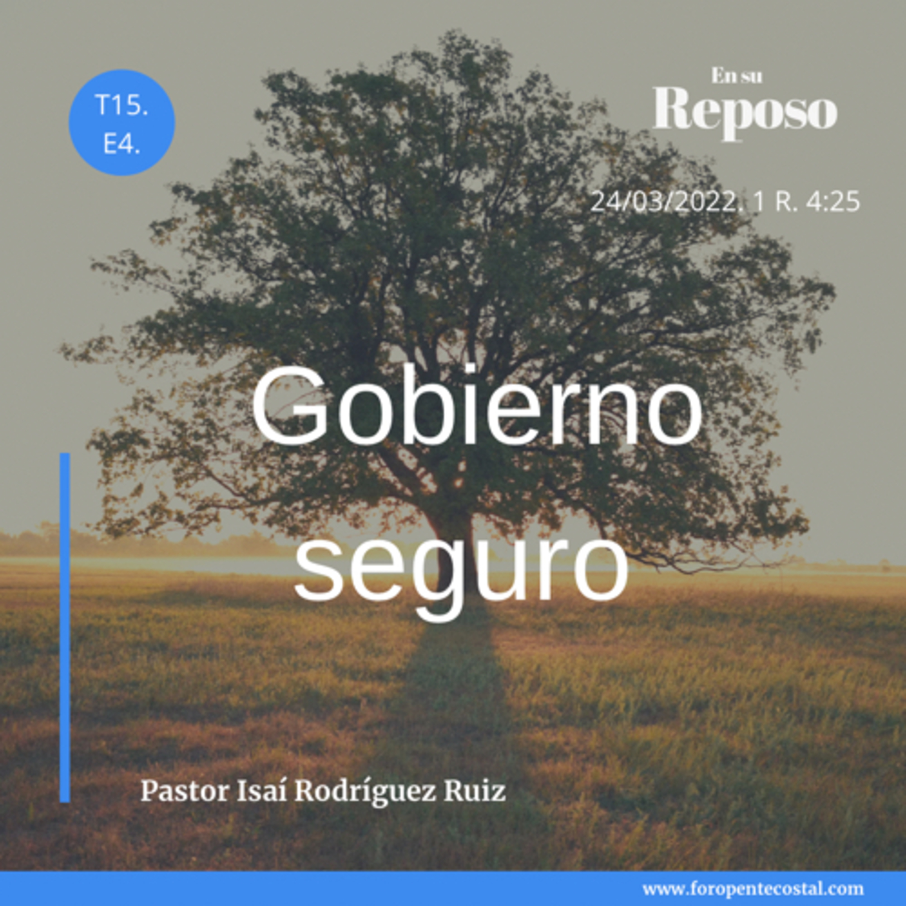 En su reposo, con el pastor Isaí Rodríguez Ruiz