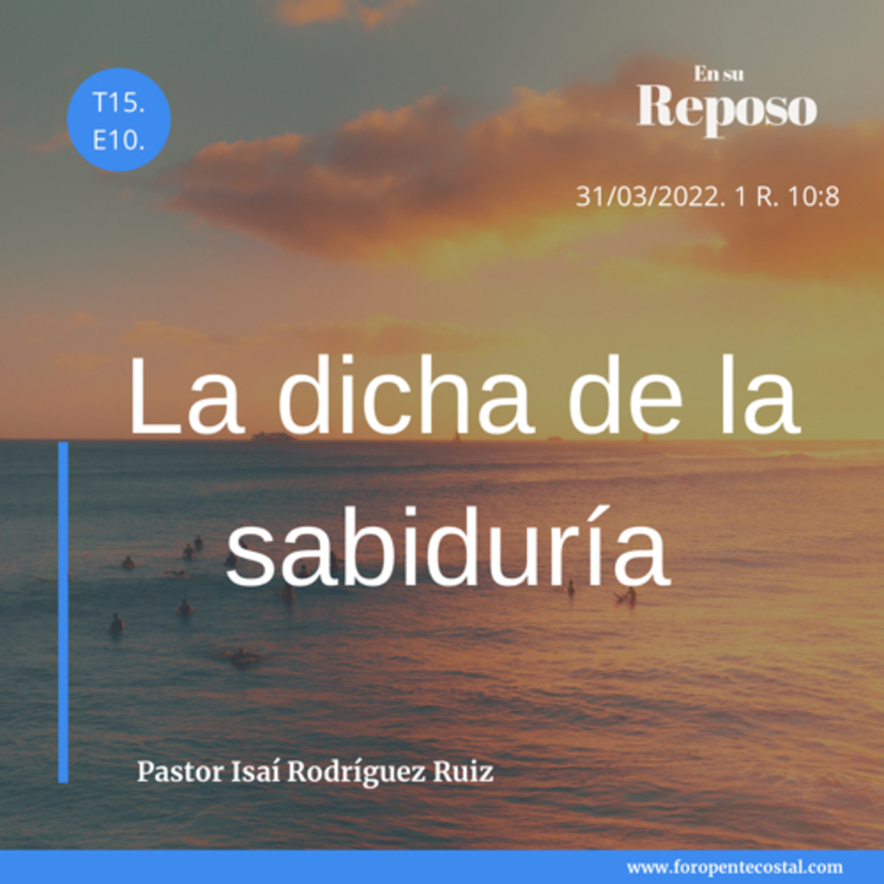 En su reposo, con el pastor Isaí Rodríguez Ruiz