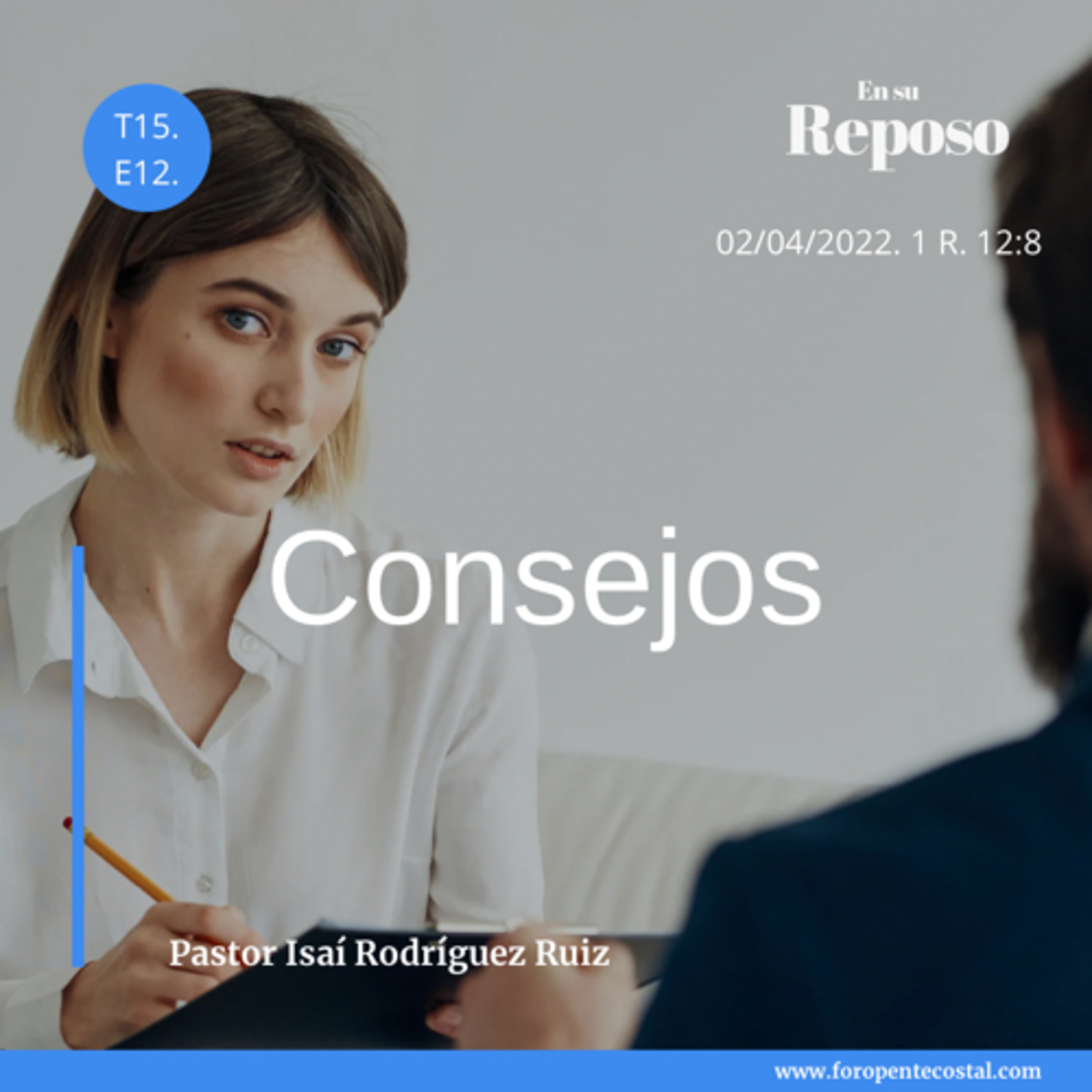 En su reposo, con el pastor Isaí Rodríguez Ruiz