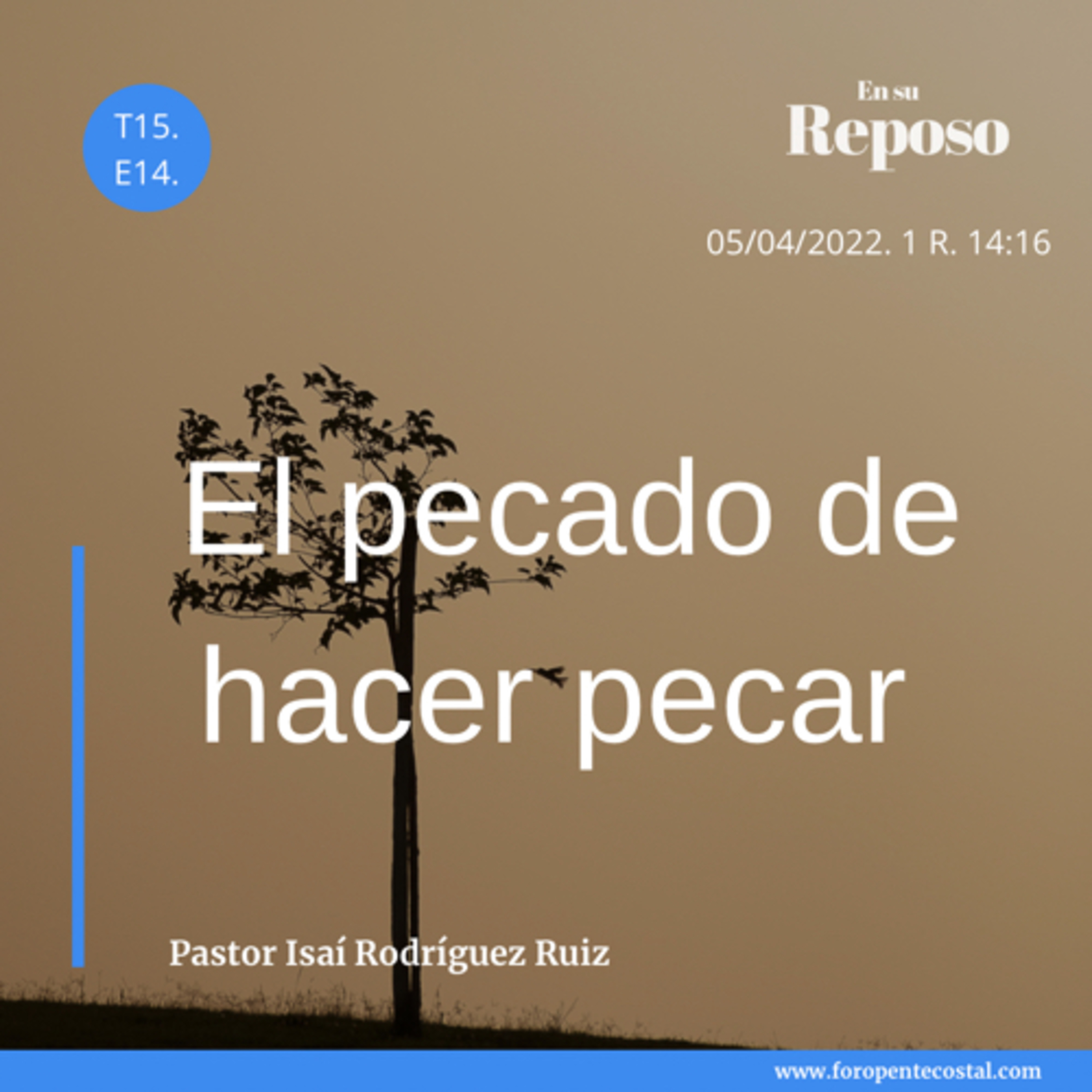 En su reposo, con el pastor Isaí Rodríguez Ruiz