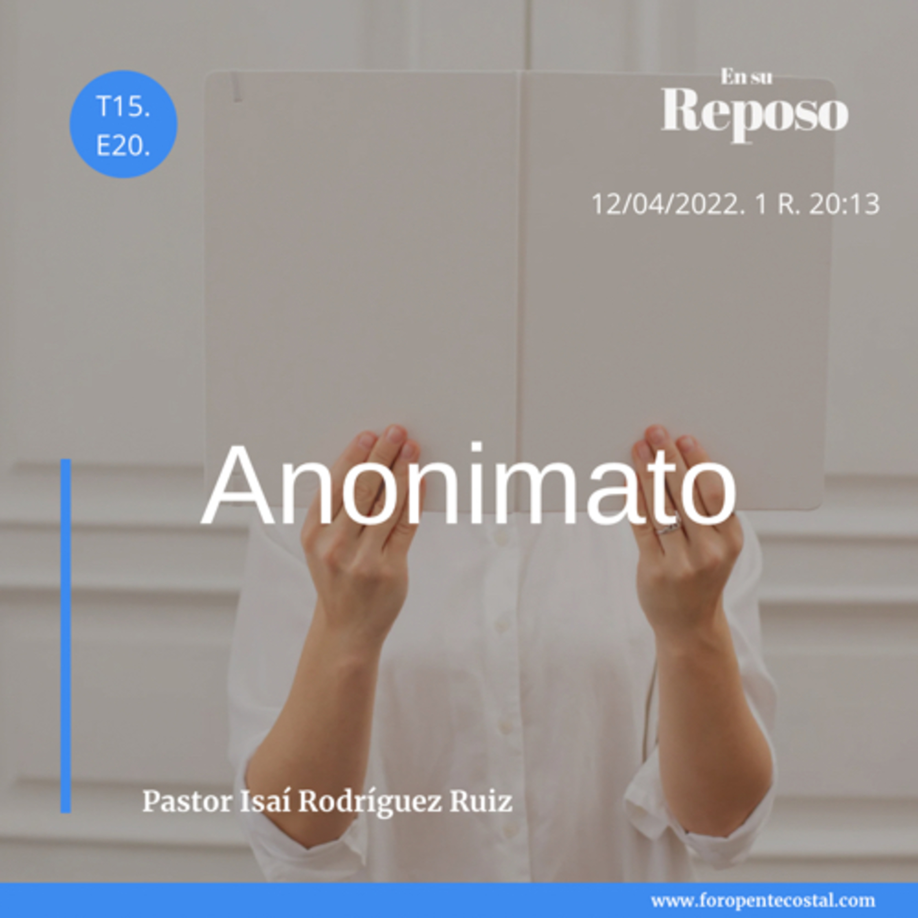 En su reposo, con el pastor Isaí Rodríguez Ruiz