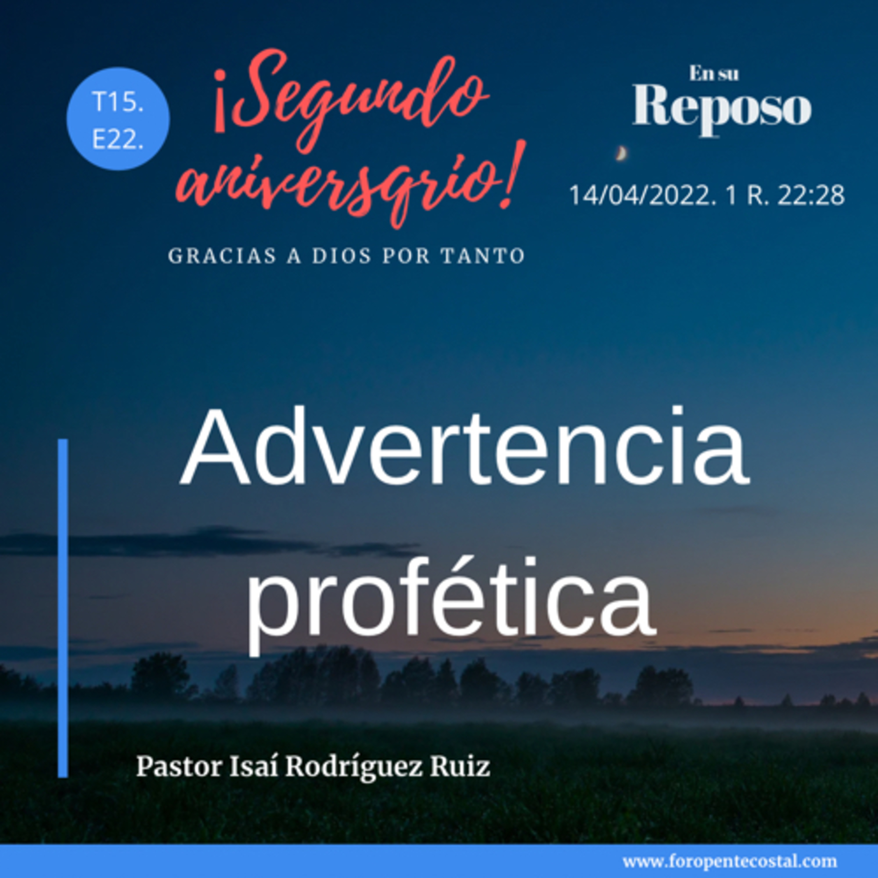 En su reposo, con el pastor Isaí Rodríguez Ruiz